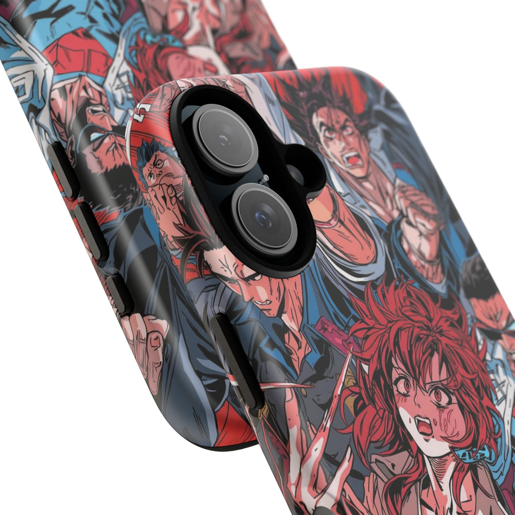 Anime-Inspired Tough Phone Case with Bold Characters