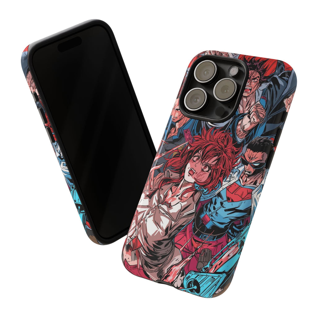 Anime-Inspired Tough Phone Case with Bold Characters