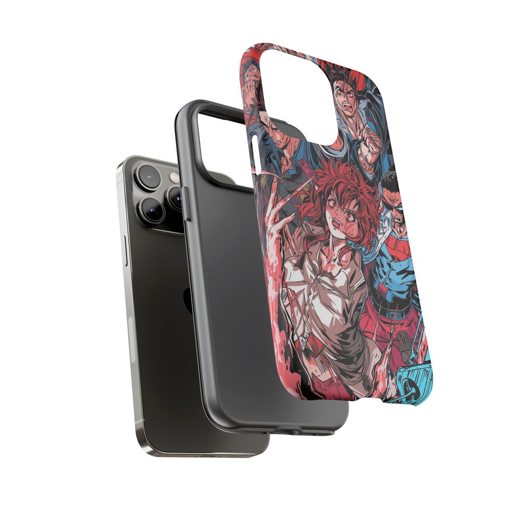 Anime-Inspired Tough Phone Case with Bold Characters