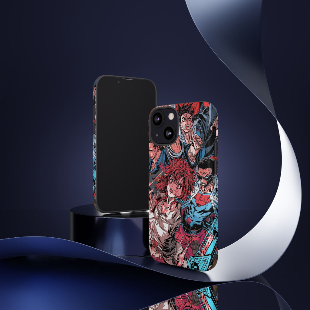 Anime-Inspired Tough Phone Case with Bold Characters