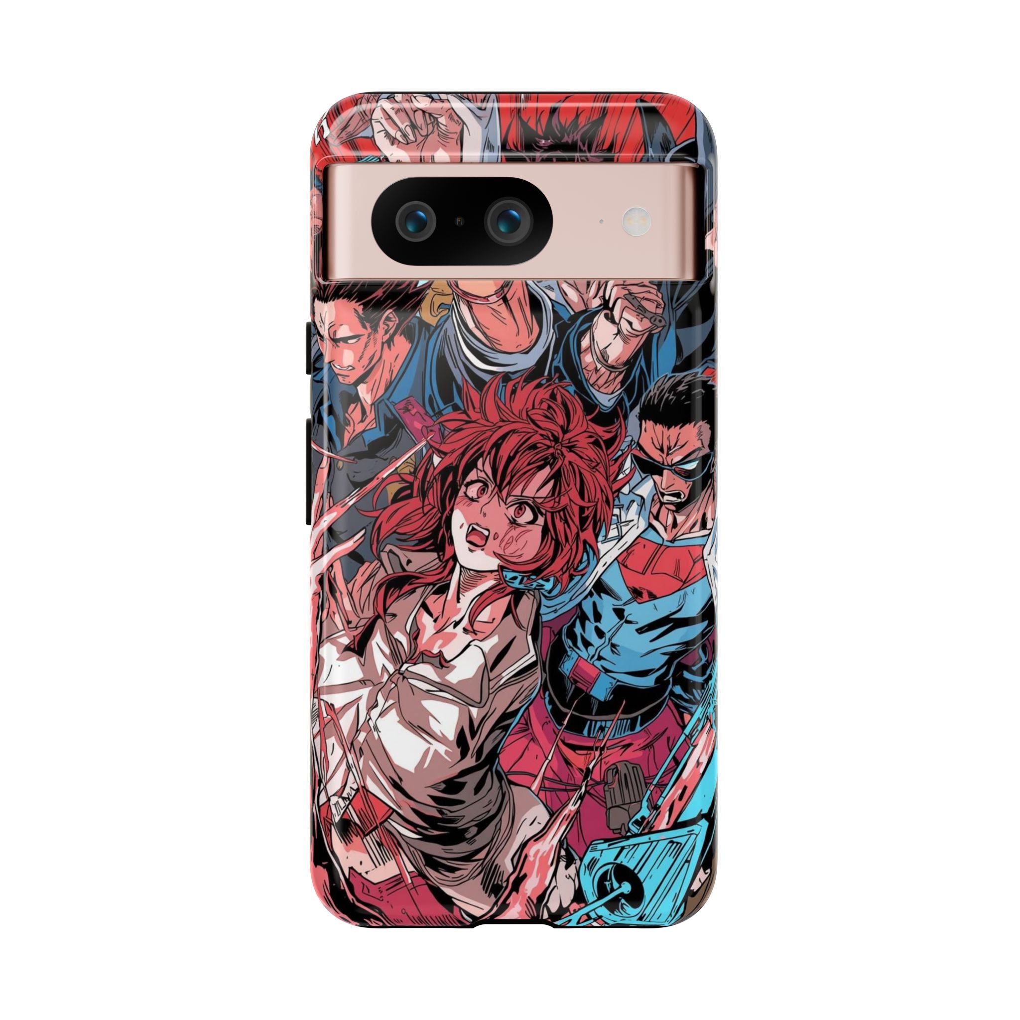 Anime-Inspired Tough Phone Case with Bold Characters