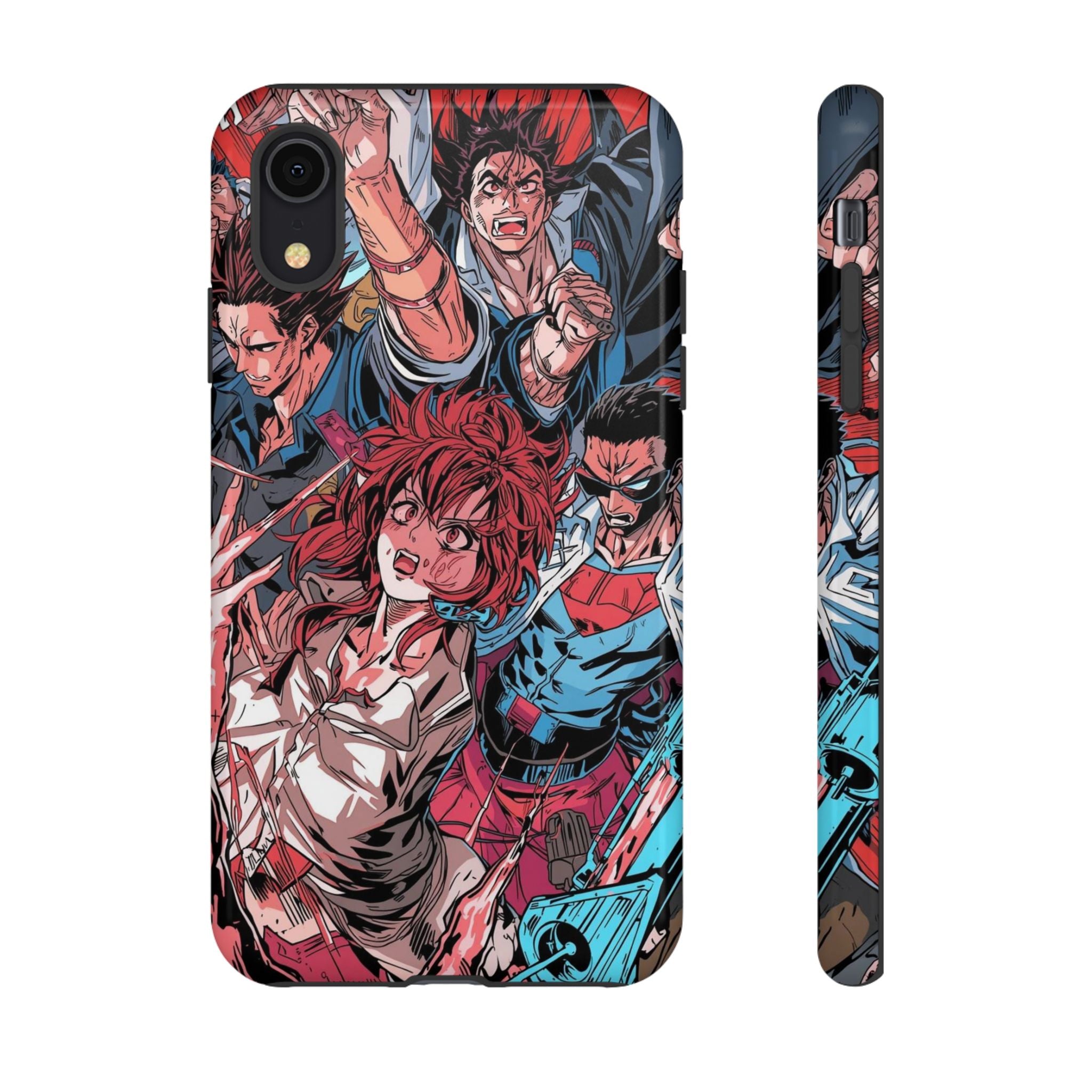 Anime-Inspired Tough Phone Case with Bold Characters