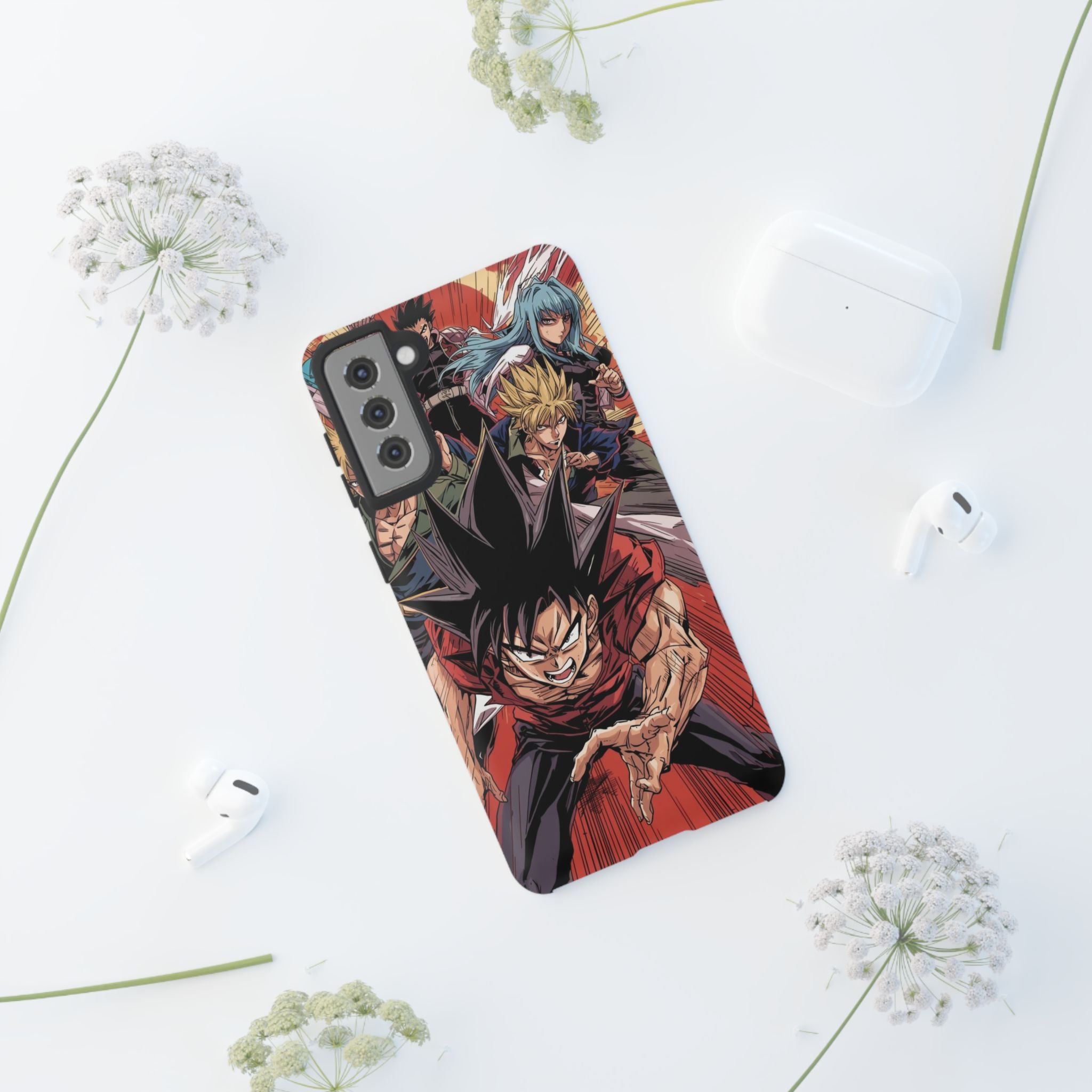 Anime Tough Case for Samsung Galaxy - Fierce Hero Design
