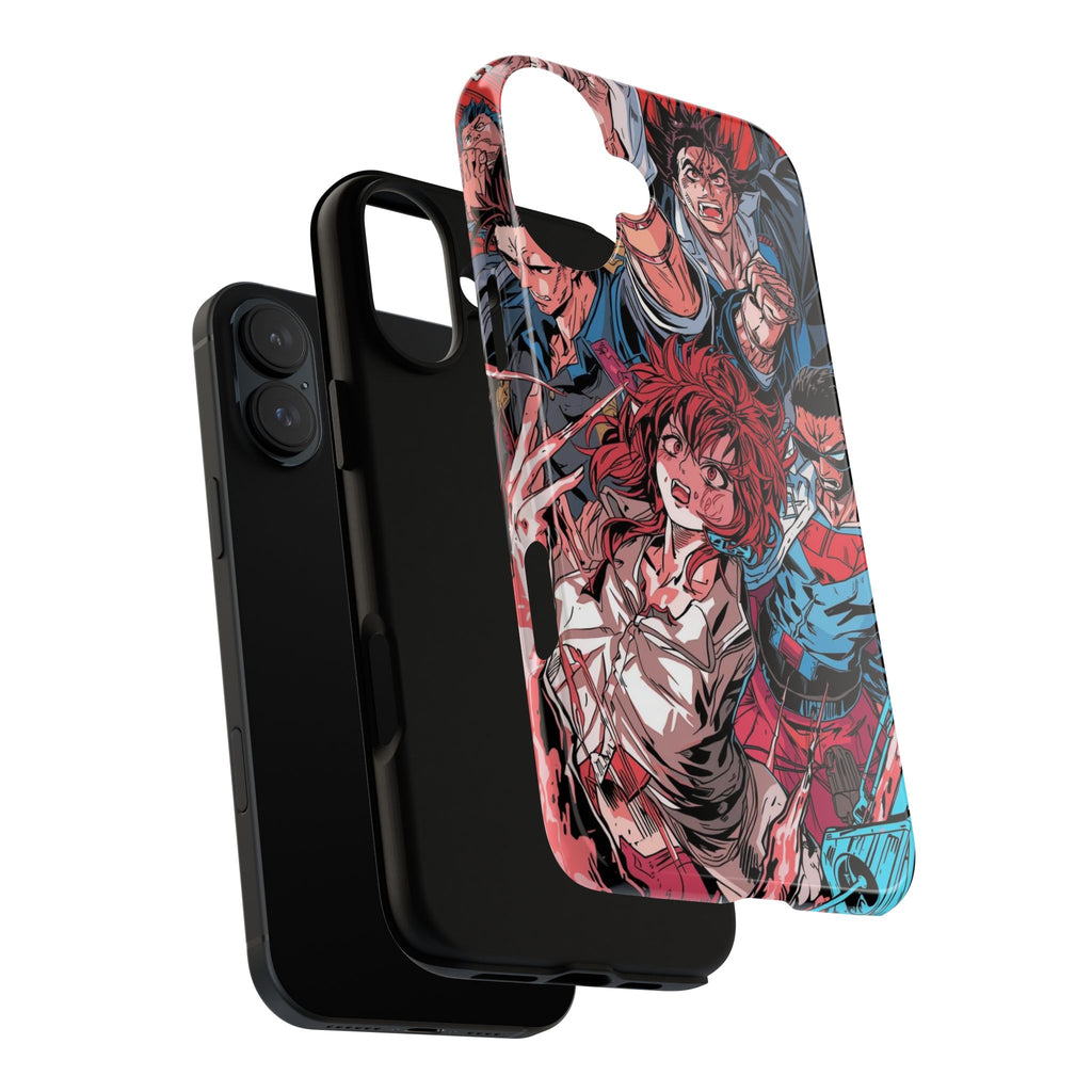 Anime-Inspired Tough Phone Case with Bold Characters