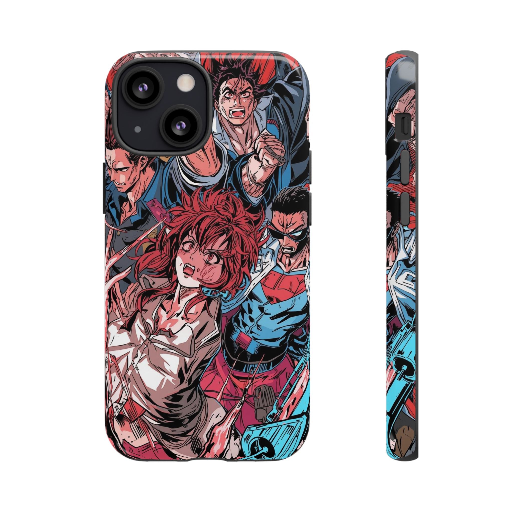 Anime-Inspired Tough Phone Case with Bold Characters