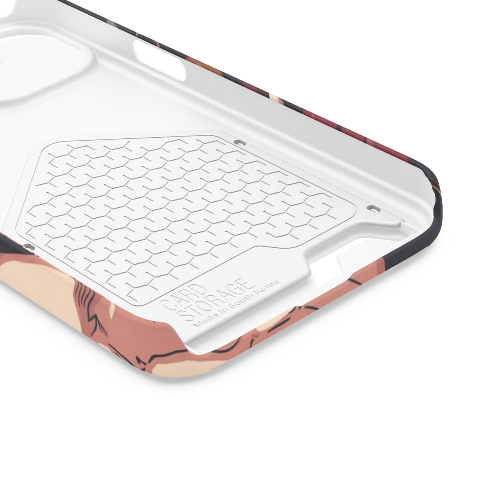 Anime Phone Case with Card Holder - Stylish & Functional Design