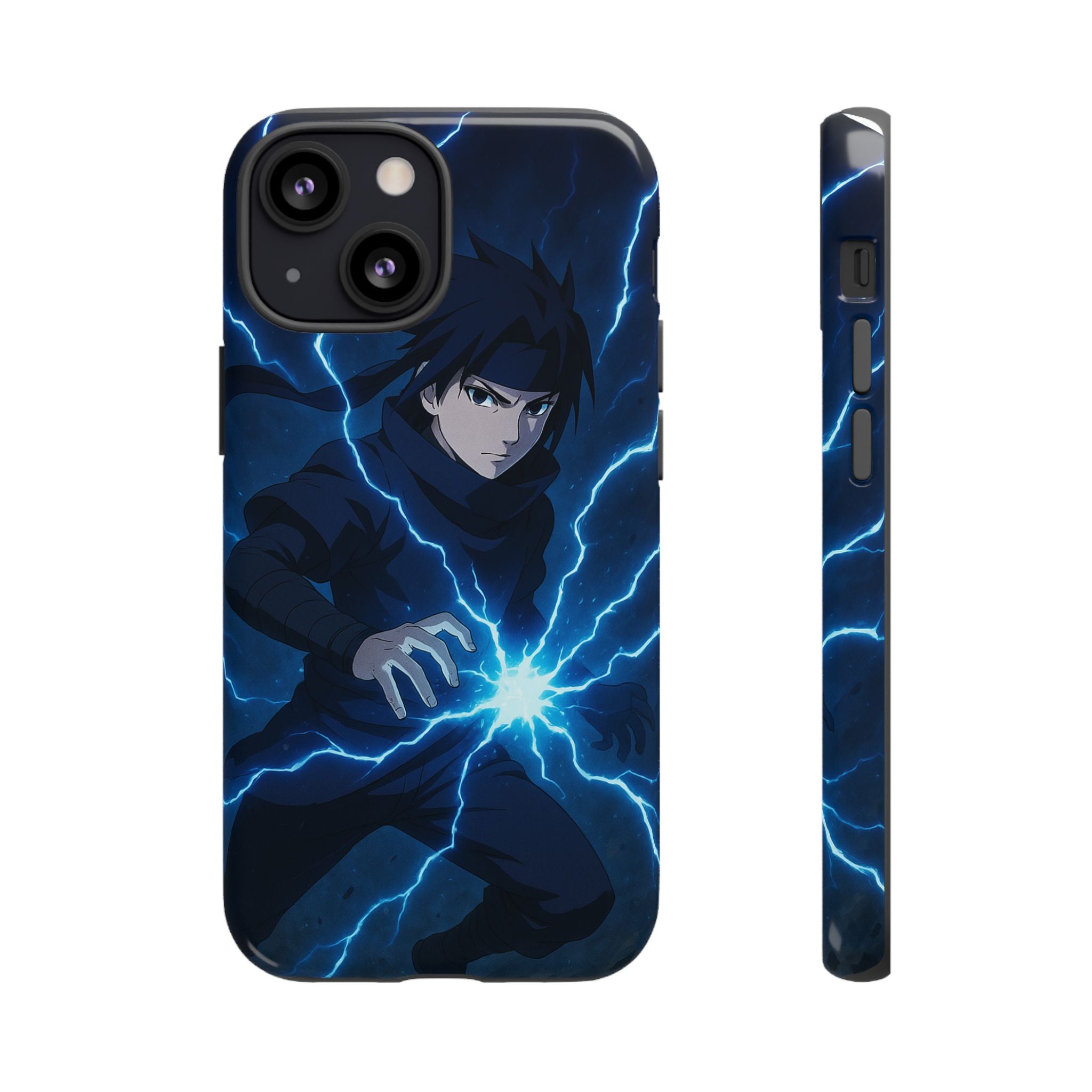 Anime Lightning Phone Case for Sasuke Fans
