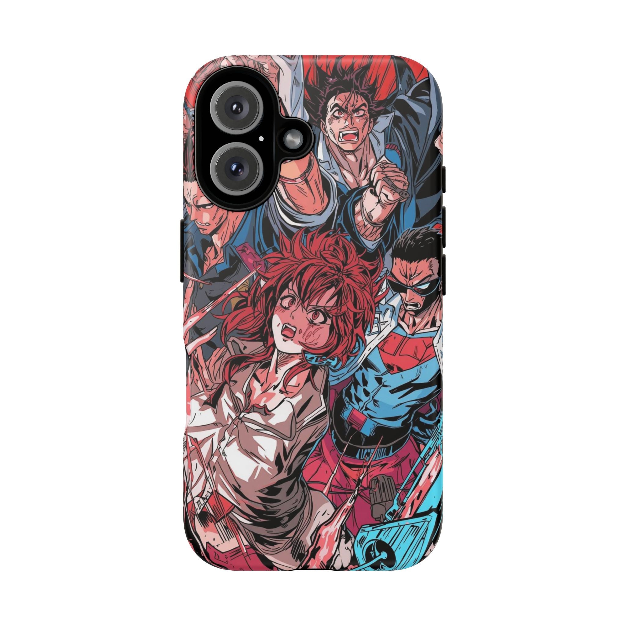 Anime-Inspired Tough Phone Case with Bold Characters