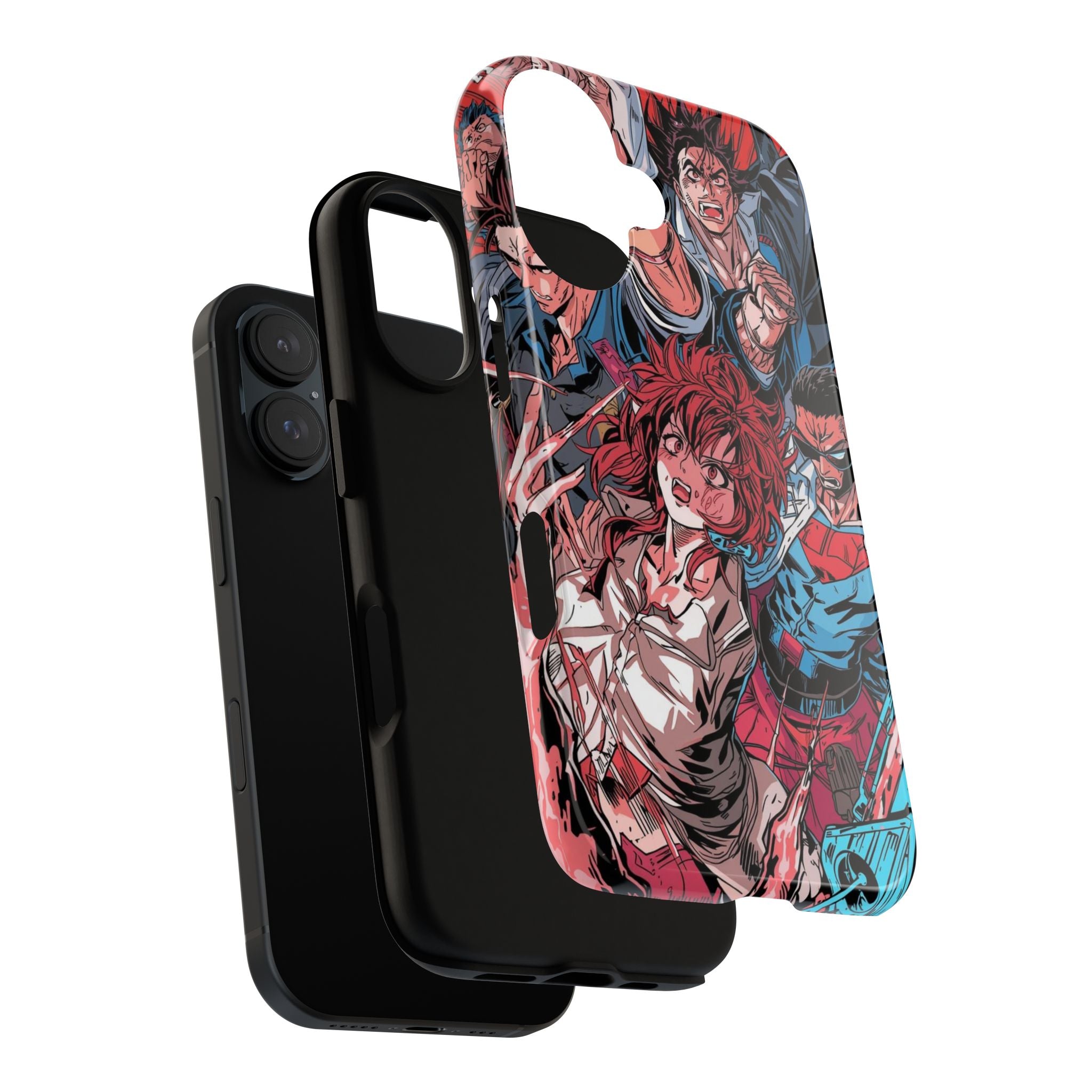 Anime-Inspired Tough Phone Case with Bold Characters