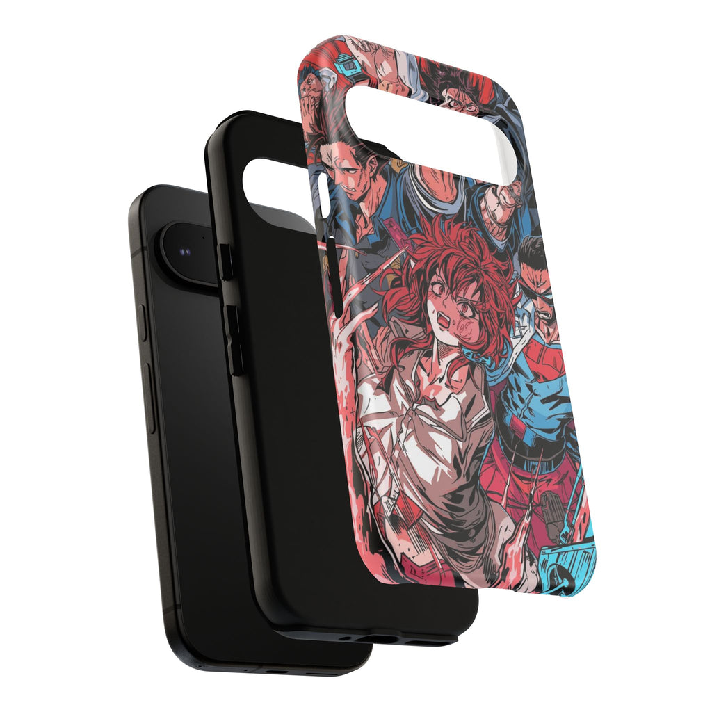 Anime-Inspired Tough Phone Case with Bold Characters