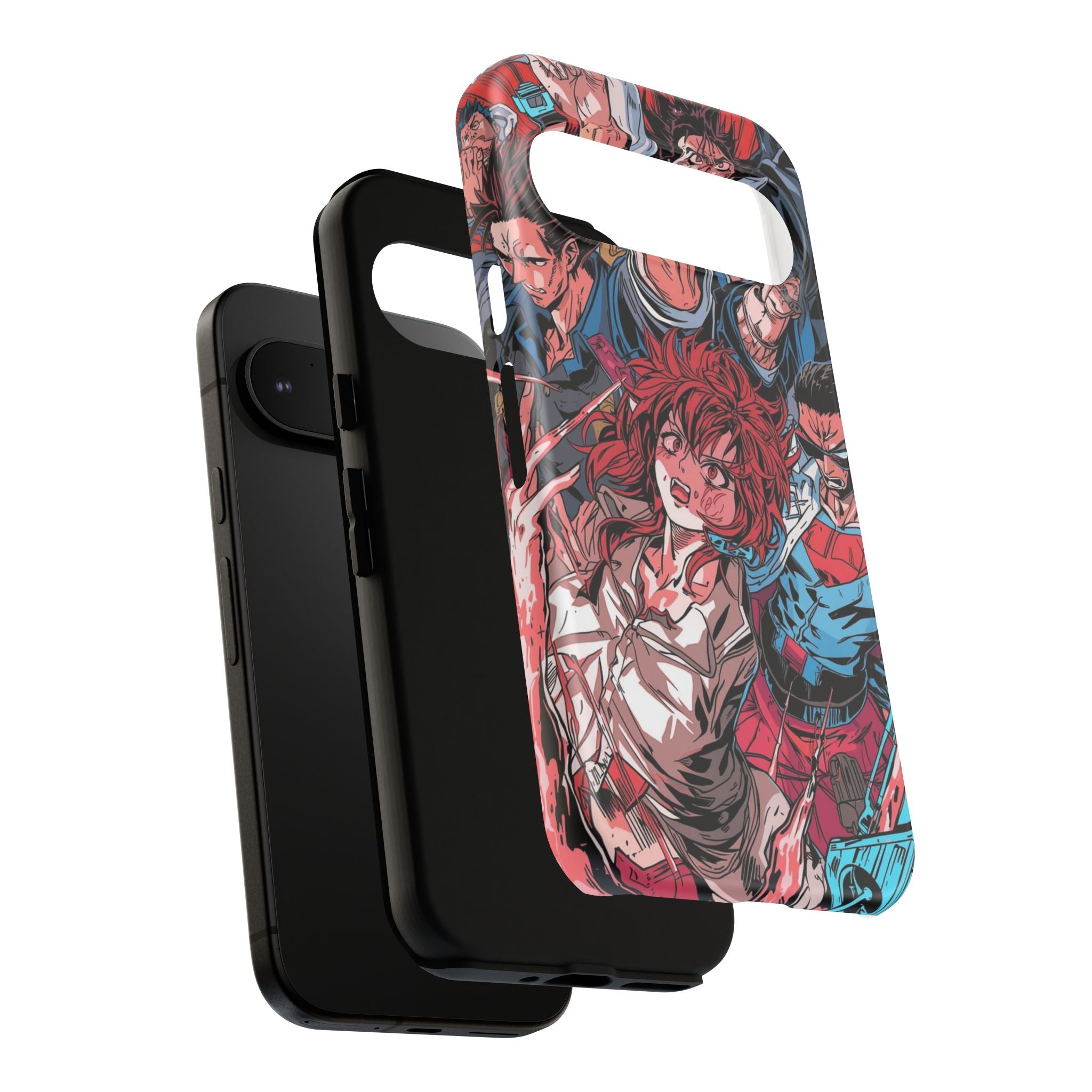Anime-Inspired Tough Phone Case with Bold Characters