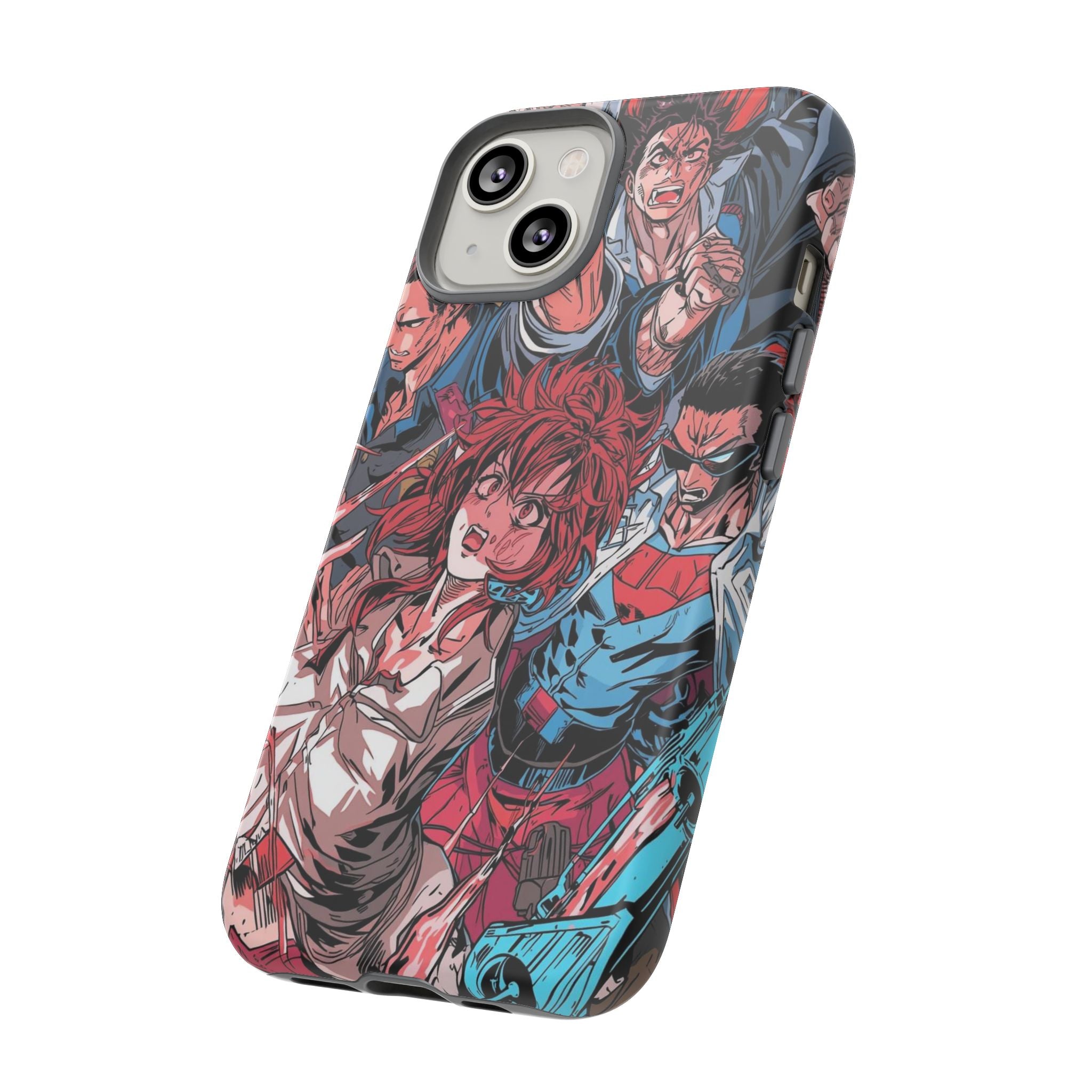 Anime-Inspired Tough Phone Case with Bold Characters