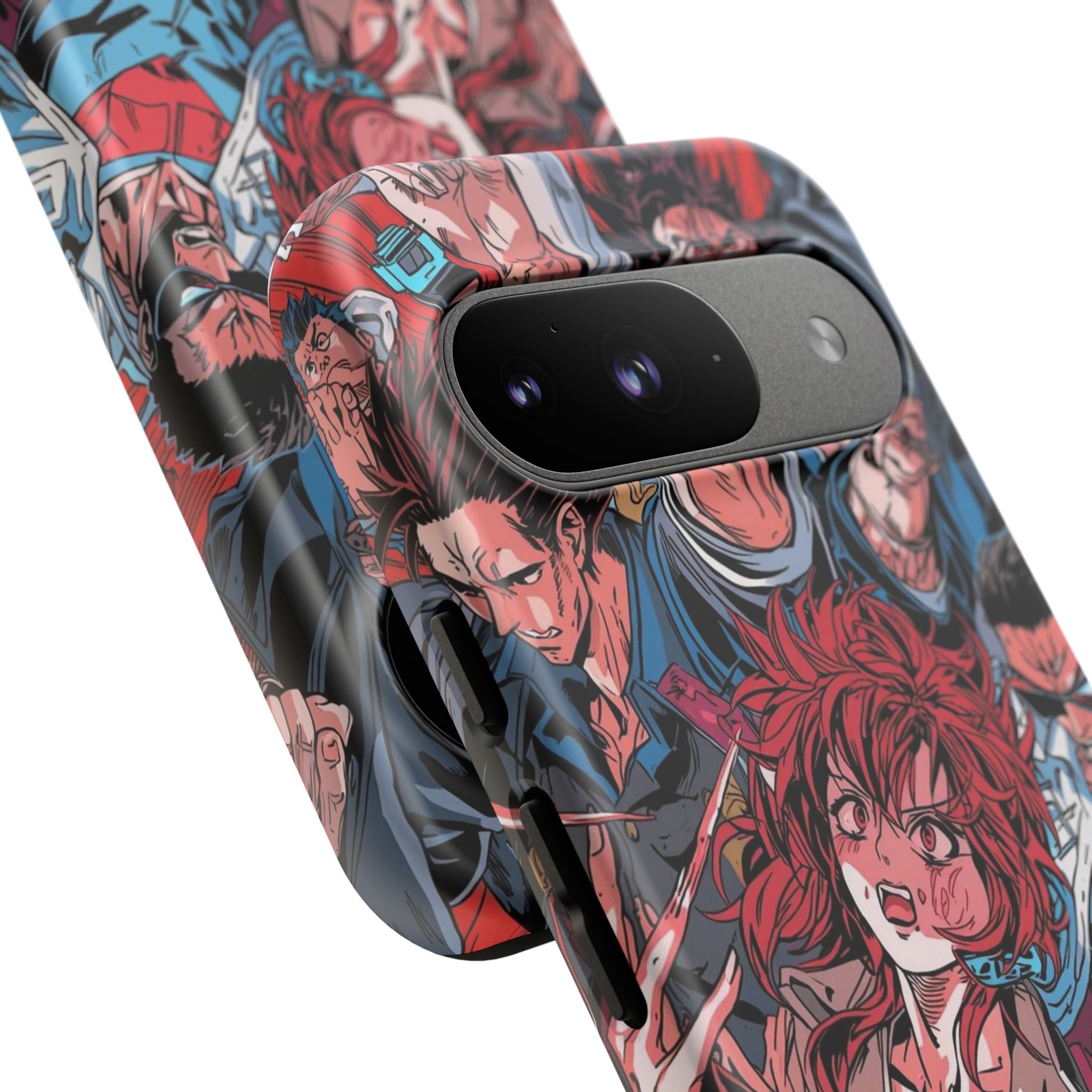 Anime-Inspired Tough Phone Case with Bold Characters