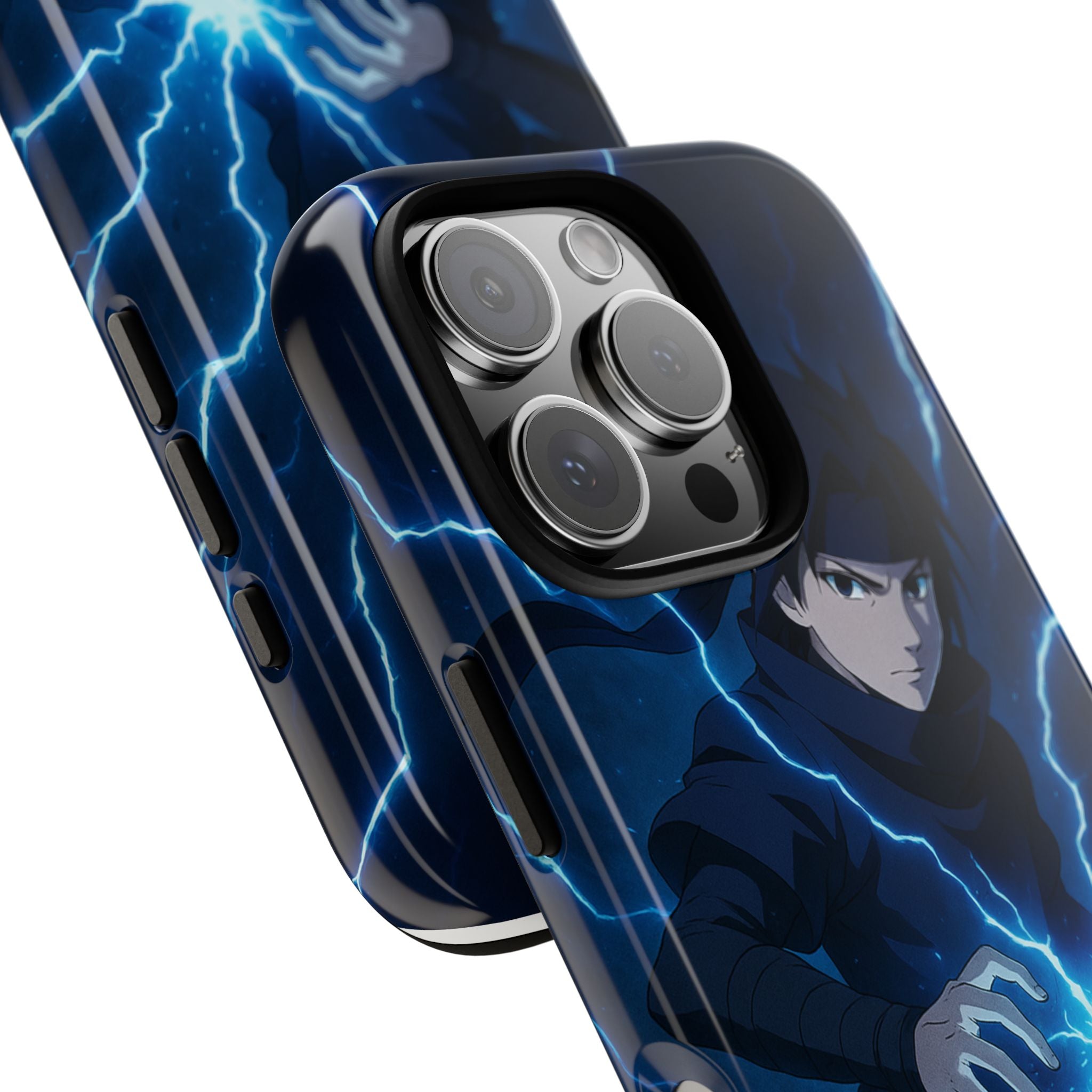 Anime Lightning Phone Case for Sasuke Fans