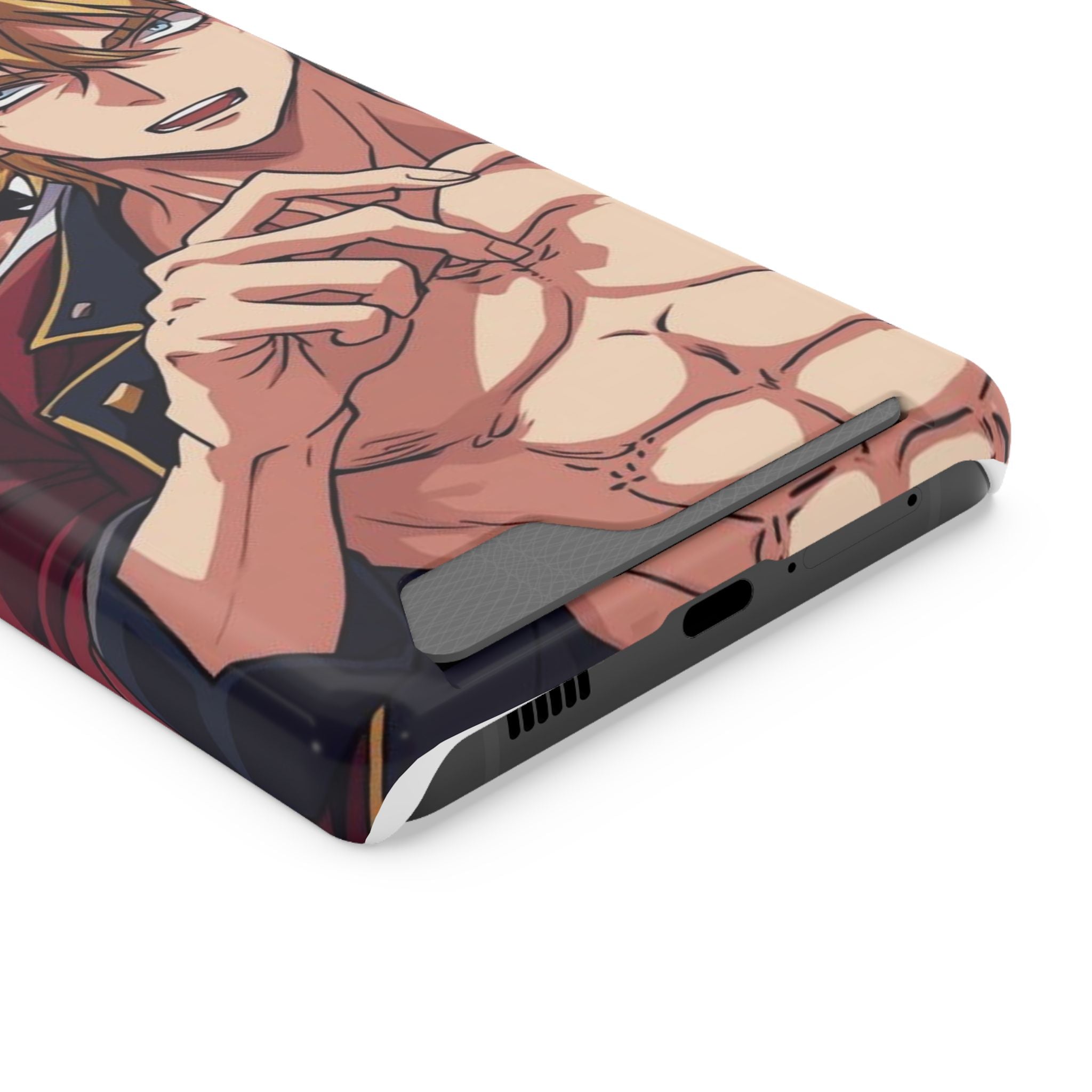 Anime Phone Case with Card Holder - Stylish & Functional Design