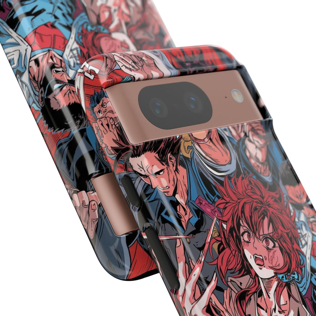 Anime-Inspired Tough Phone Case with Bold Characters