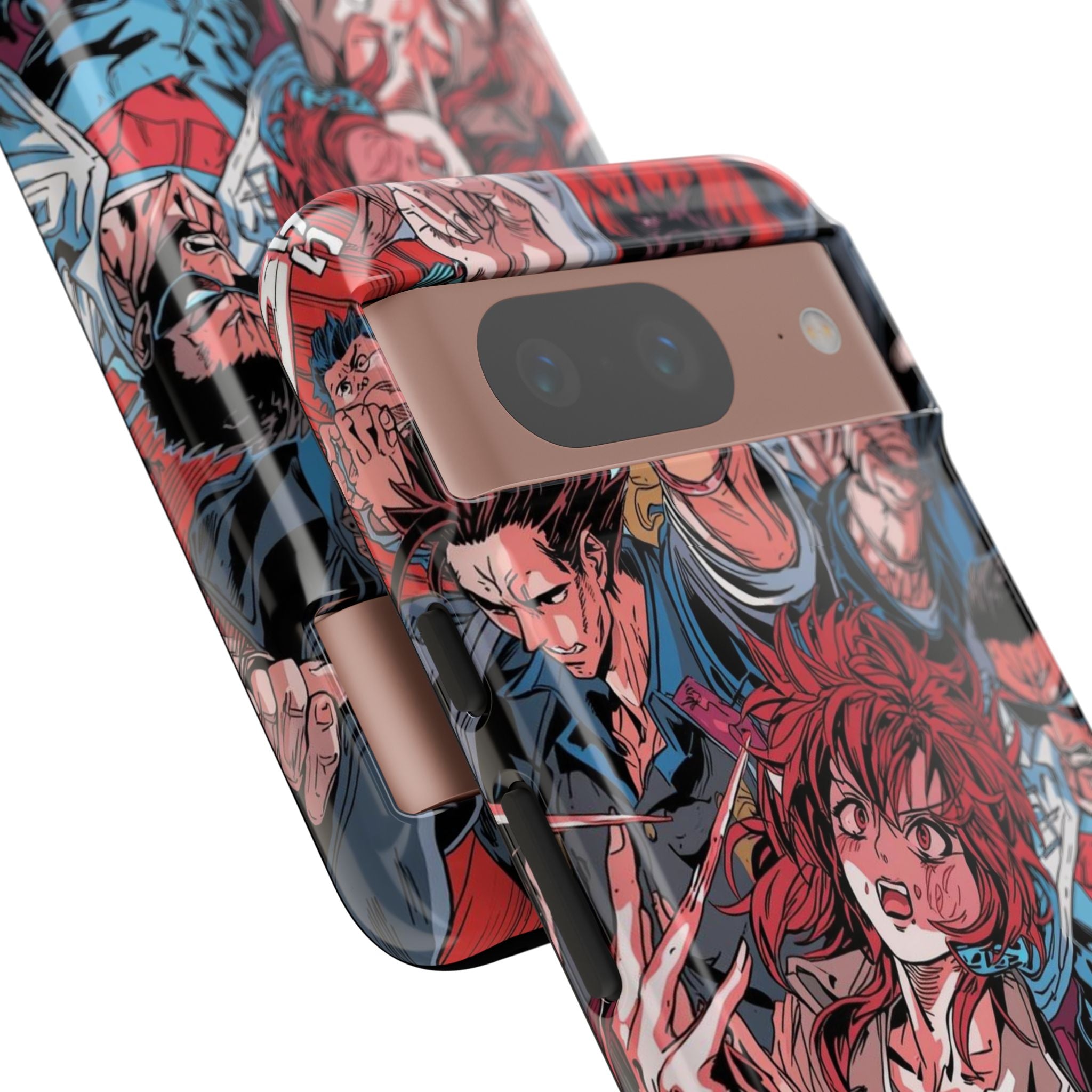 Anime-Inspired Tough Phone Case with Bold Characters