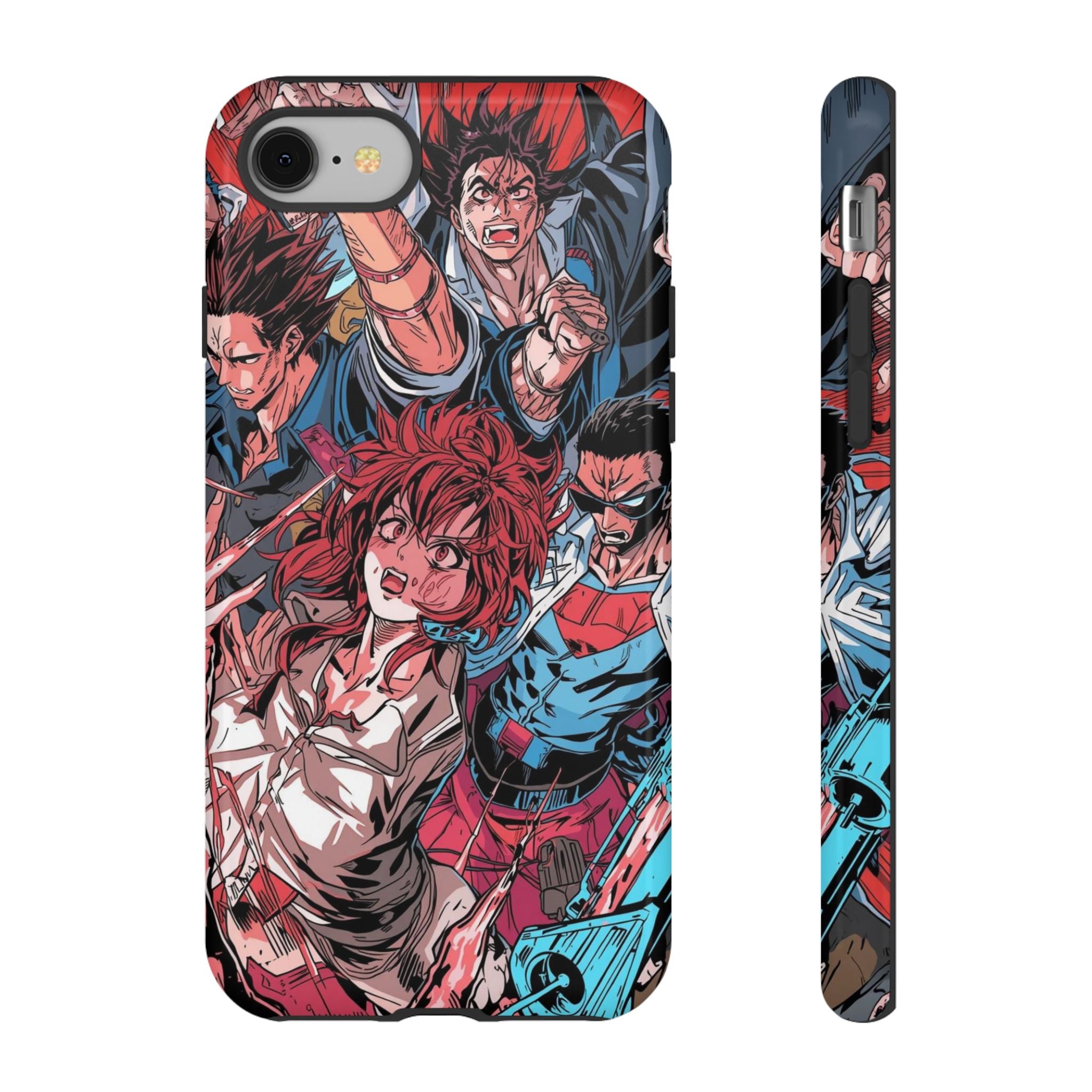 Anime-Inspired Tough Phone Case with Bold Characters