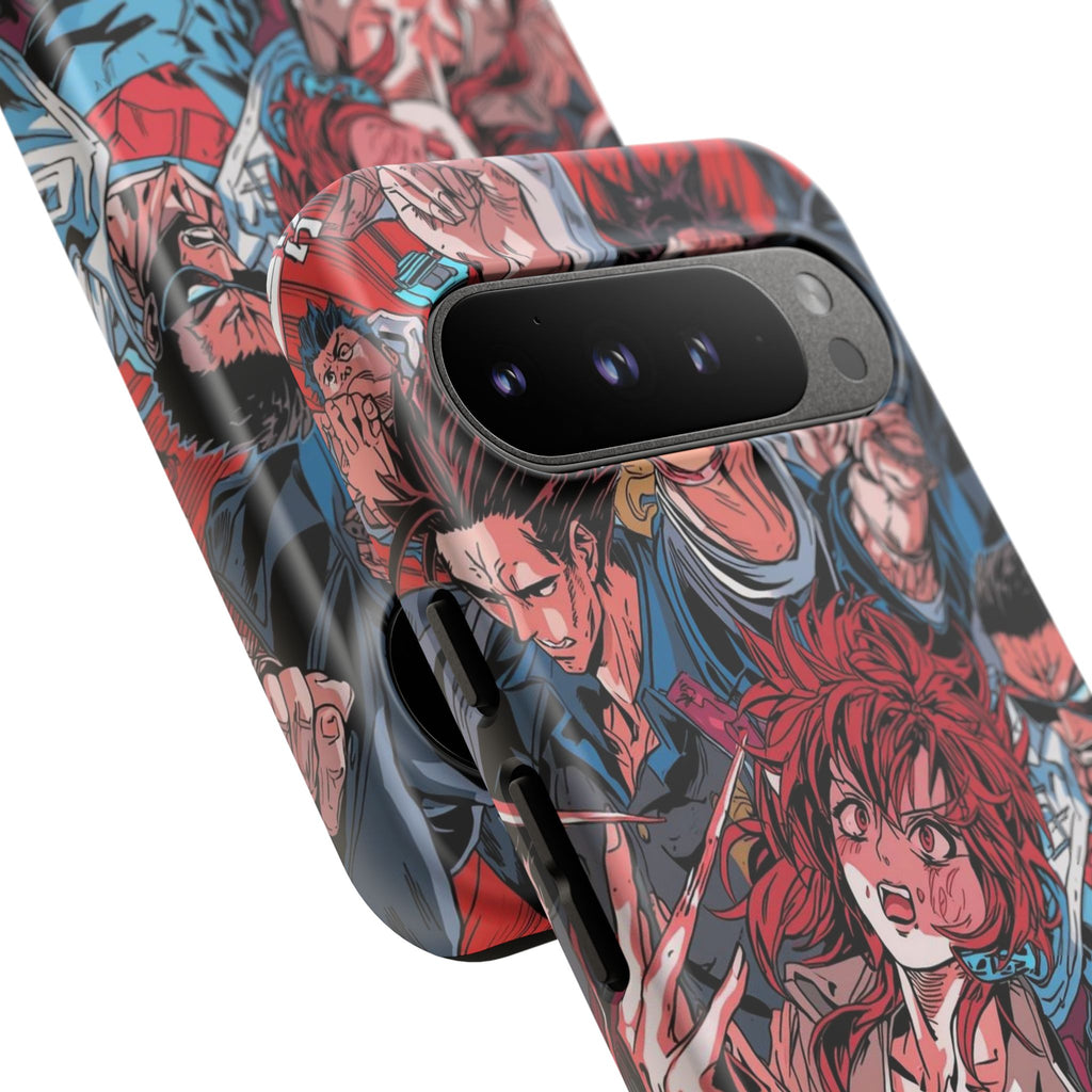 Anime-Inspired Tough Phone Case with Bold Characters