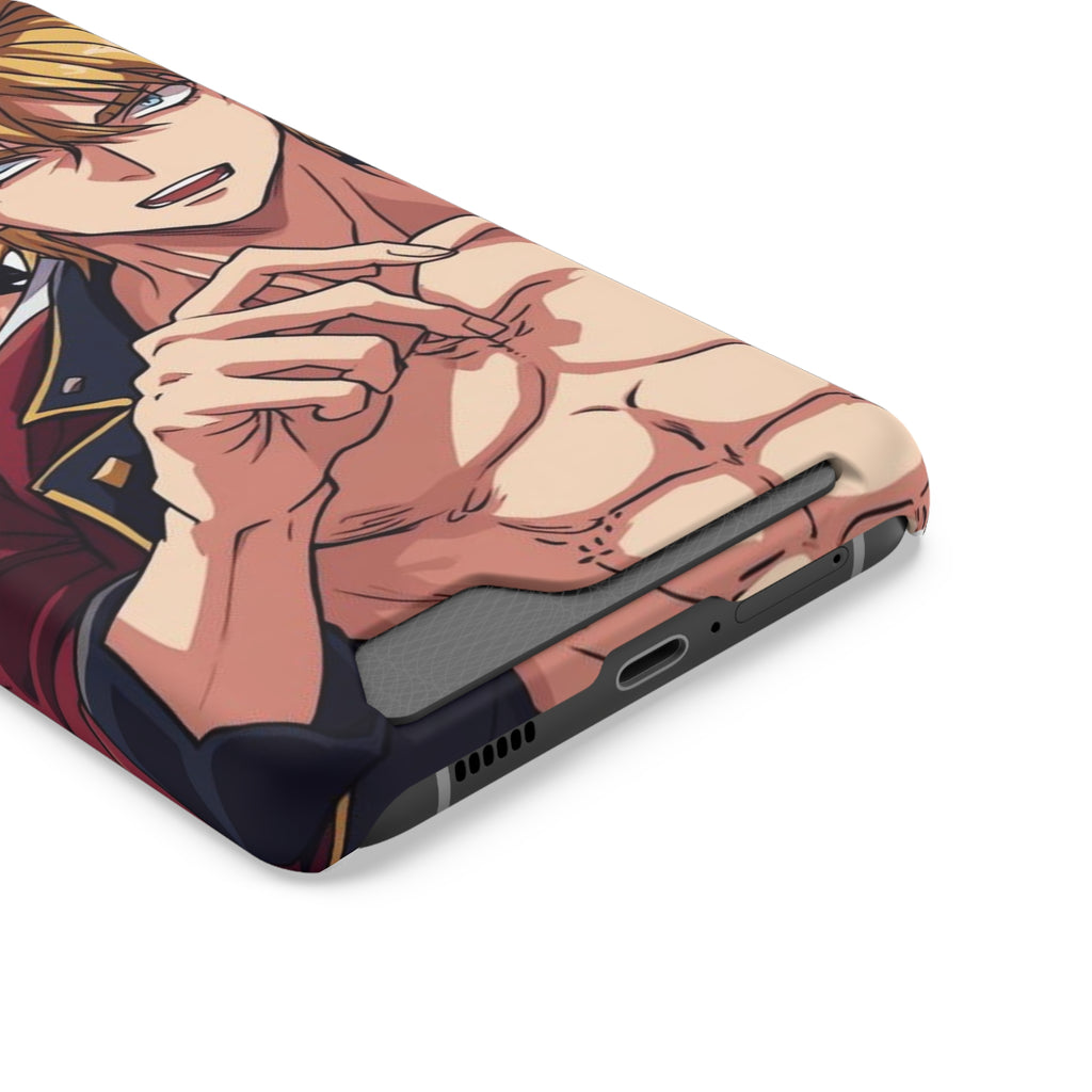 Anime Phone Case with Card Holder - Stylish & Functional Design