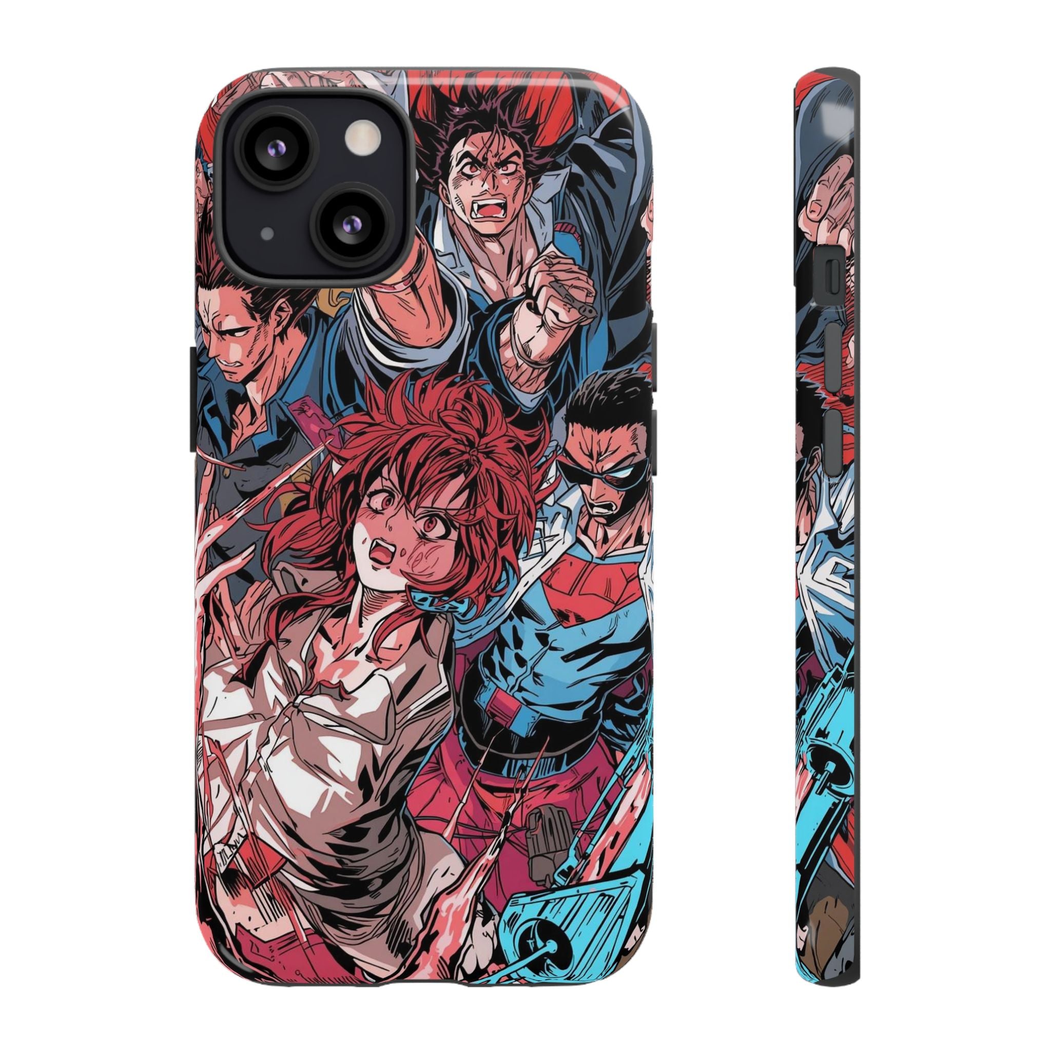 Anime-Inspired Tough Phone Case with Bold Characters