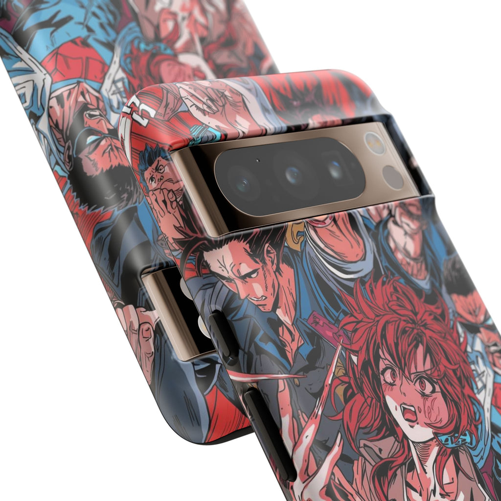 Anime-Inspired Tough Phone Case with Bold Characters