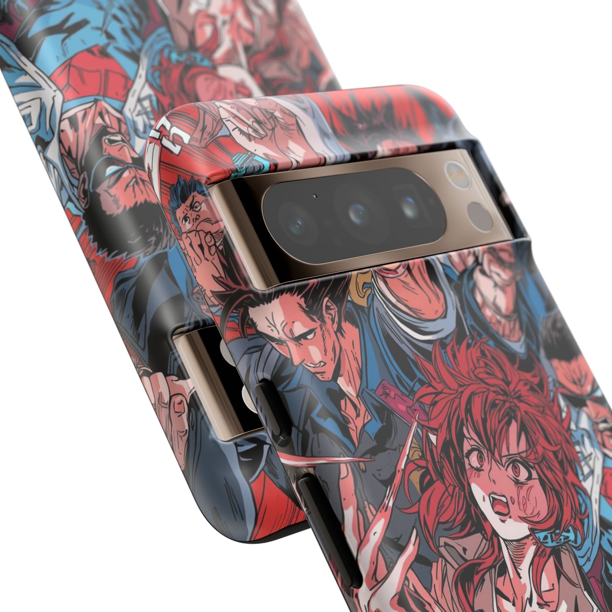 Anime-Inspired Tough Phone Case with Bold Characters