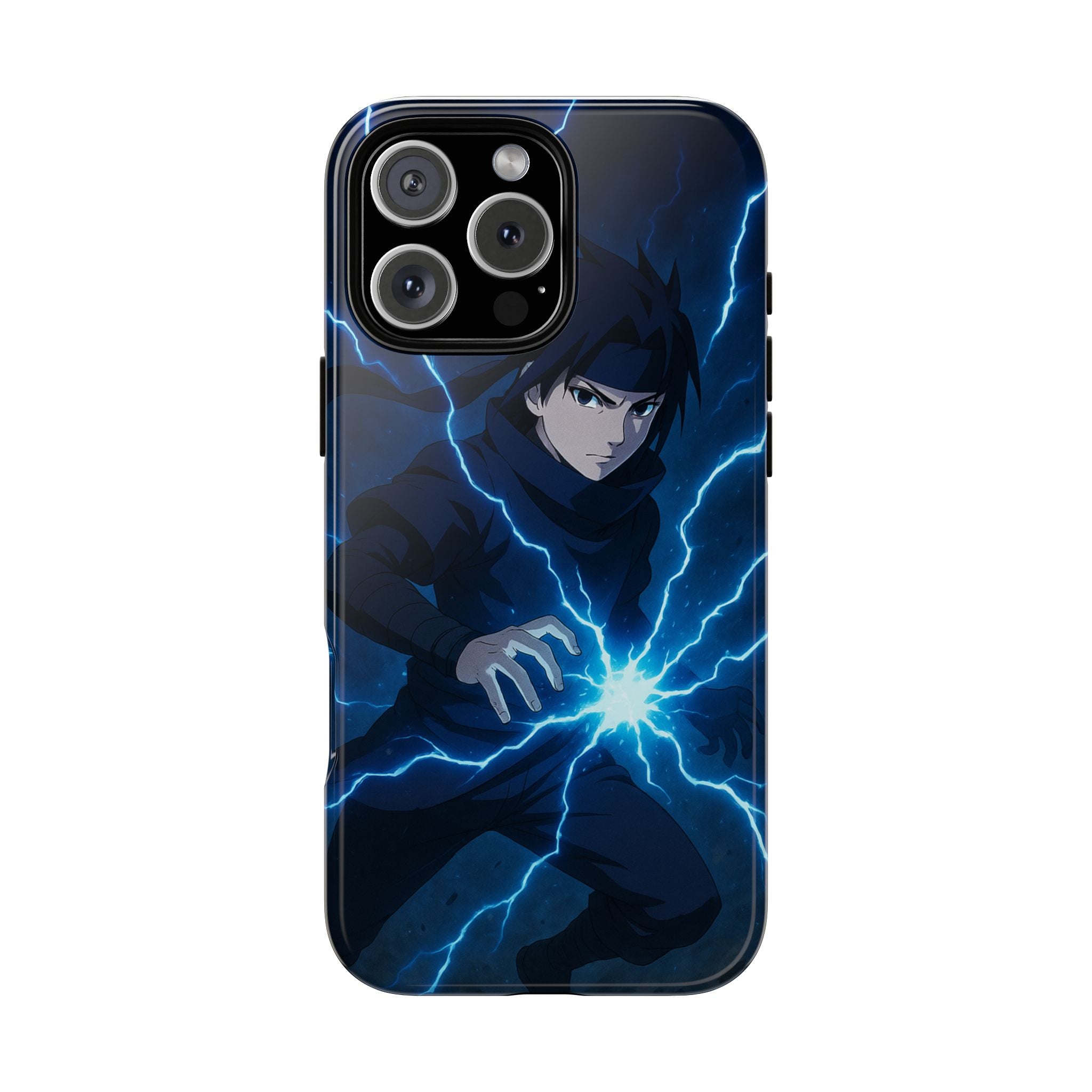 Anime Lightning Phone Case for Sasuke Fans