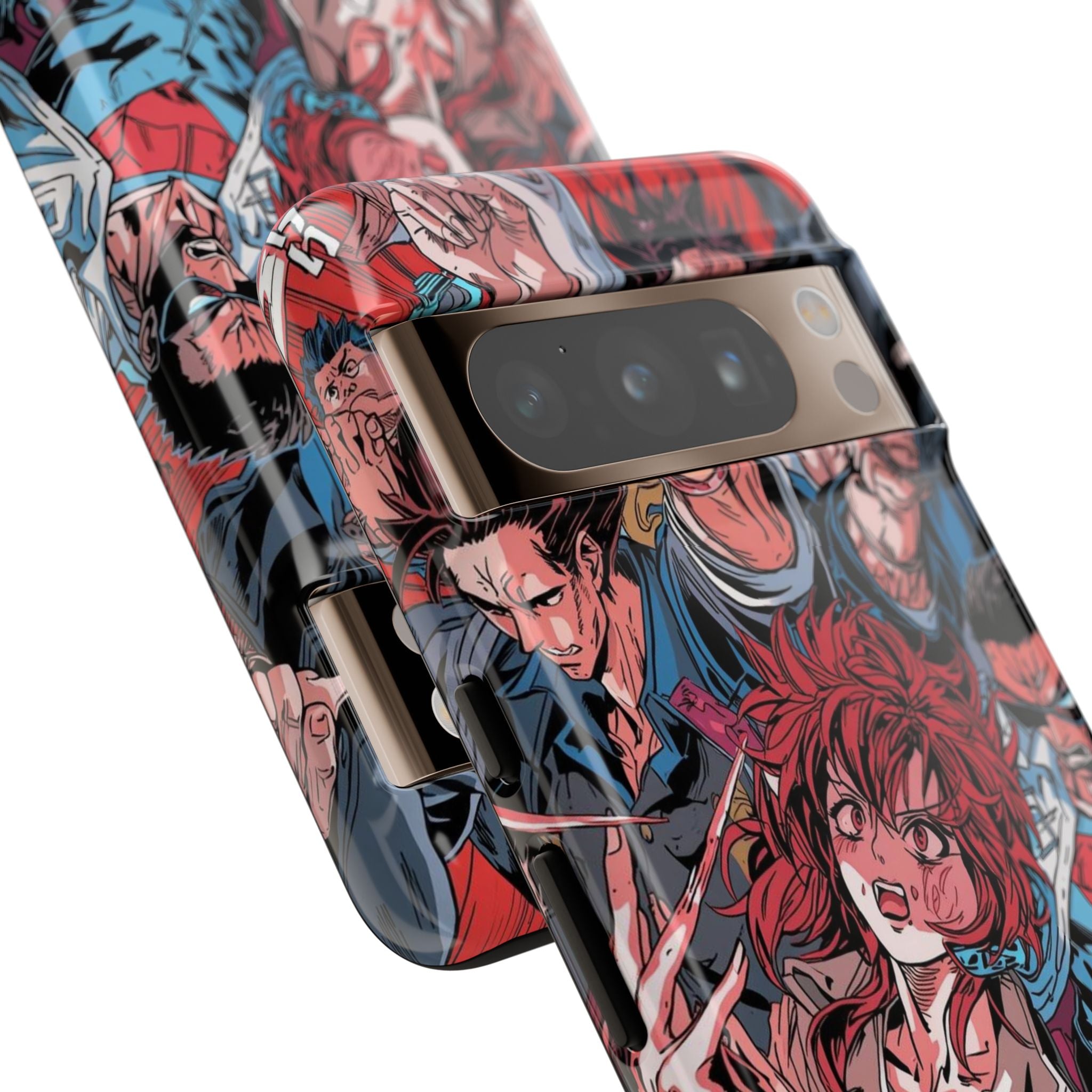 Anime-Inspired Tough Phone Case with Bold Characters