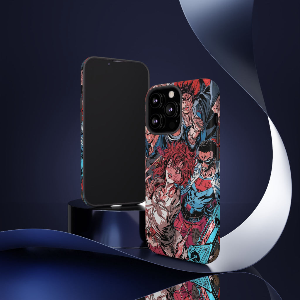 Anime-Inspired Tough Phone Case with Bold Characters