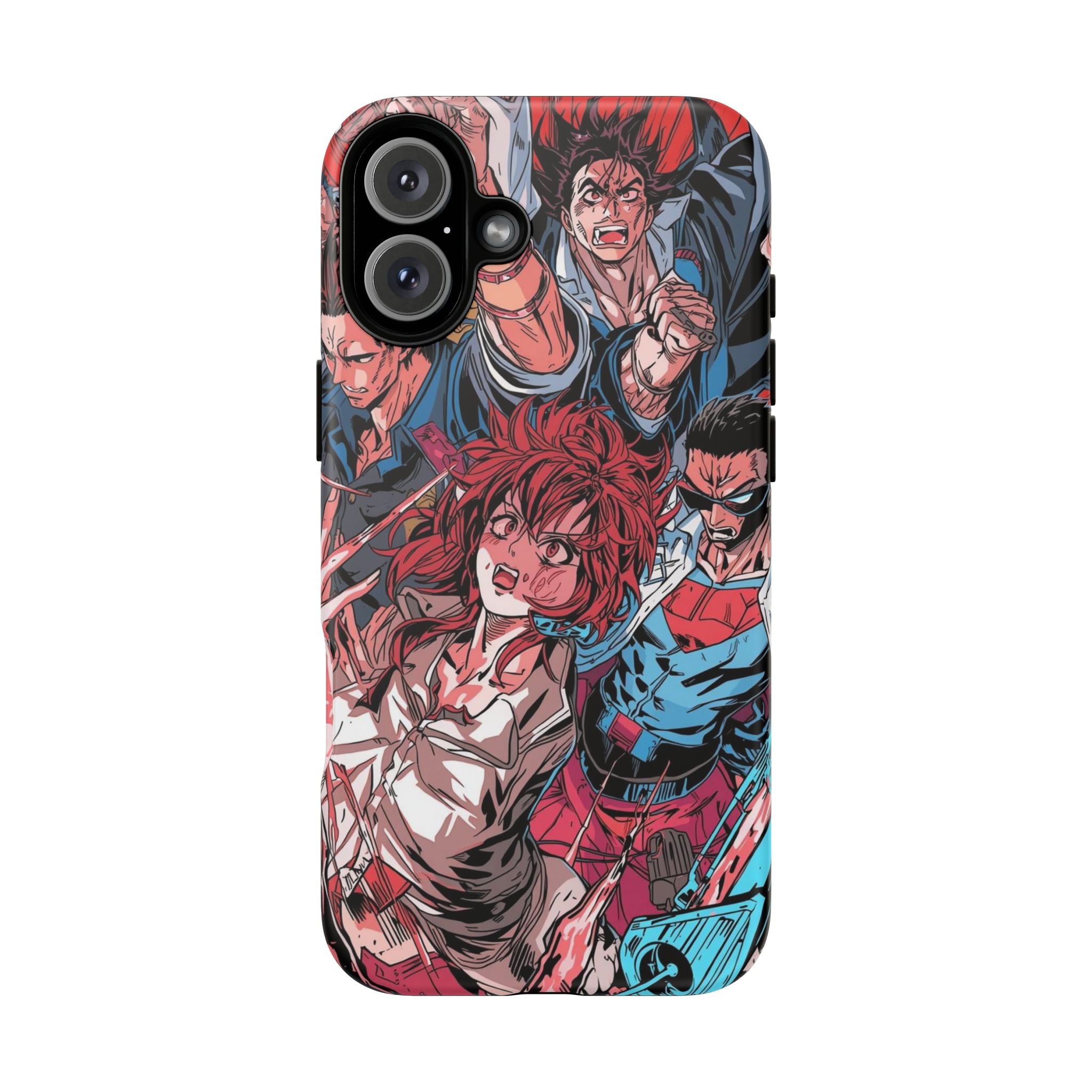 Anime-Inspired Tough Phone Case with Bold Characters