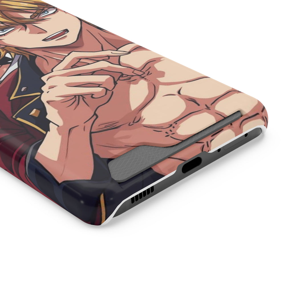 Anime Phone Case with Card Holder - Stylish & Functional Design