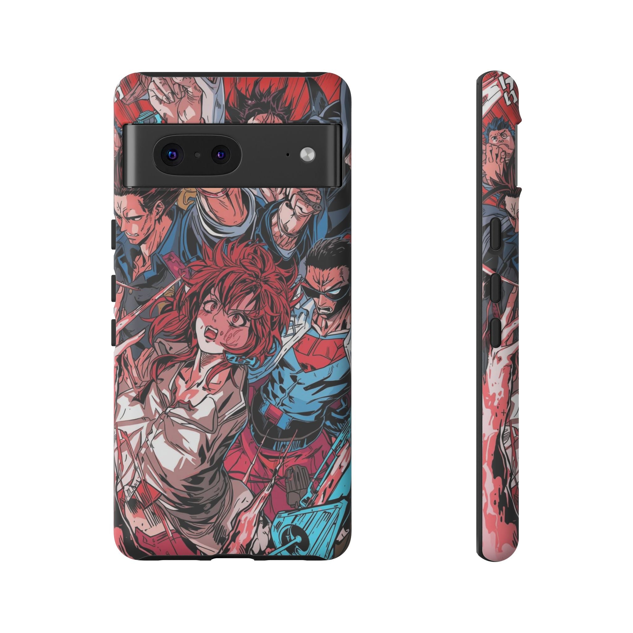 Anime-Inspired Tough Phone Case with Bold Characters