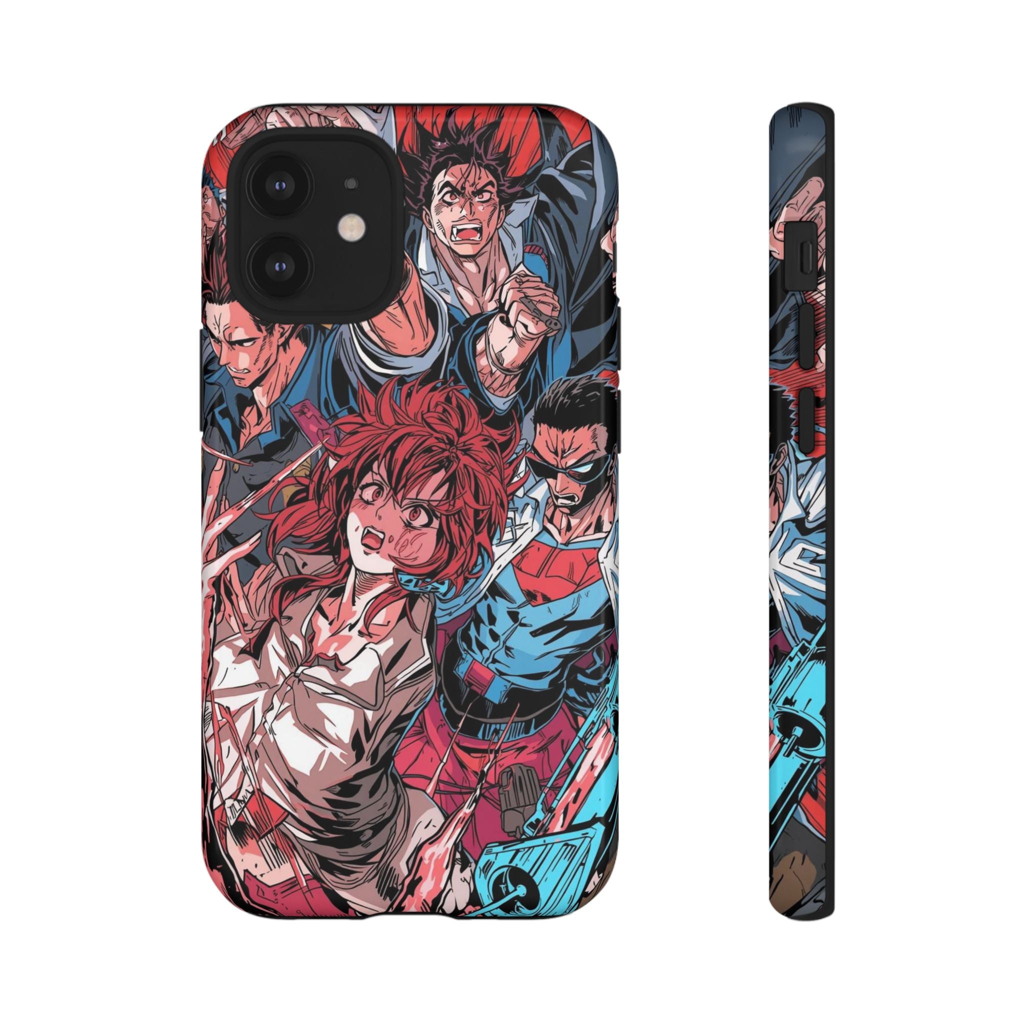 Anime-Inspired Tough Phone Case with Bold Characters