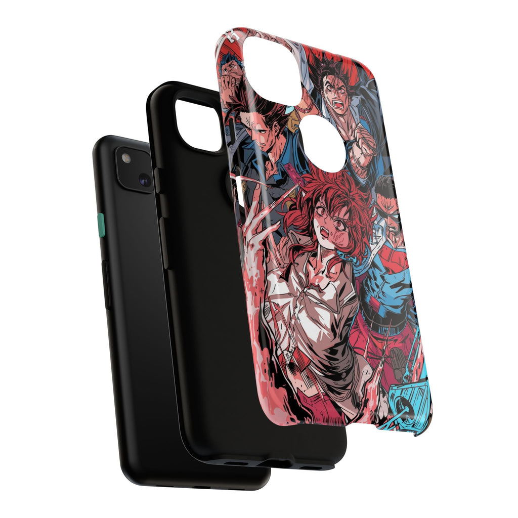 Anime-Inspired Tough Phone Case with Bold Characters