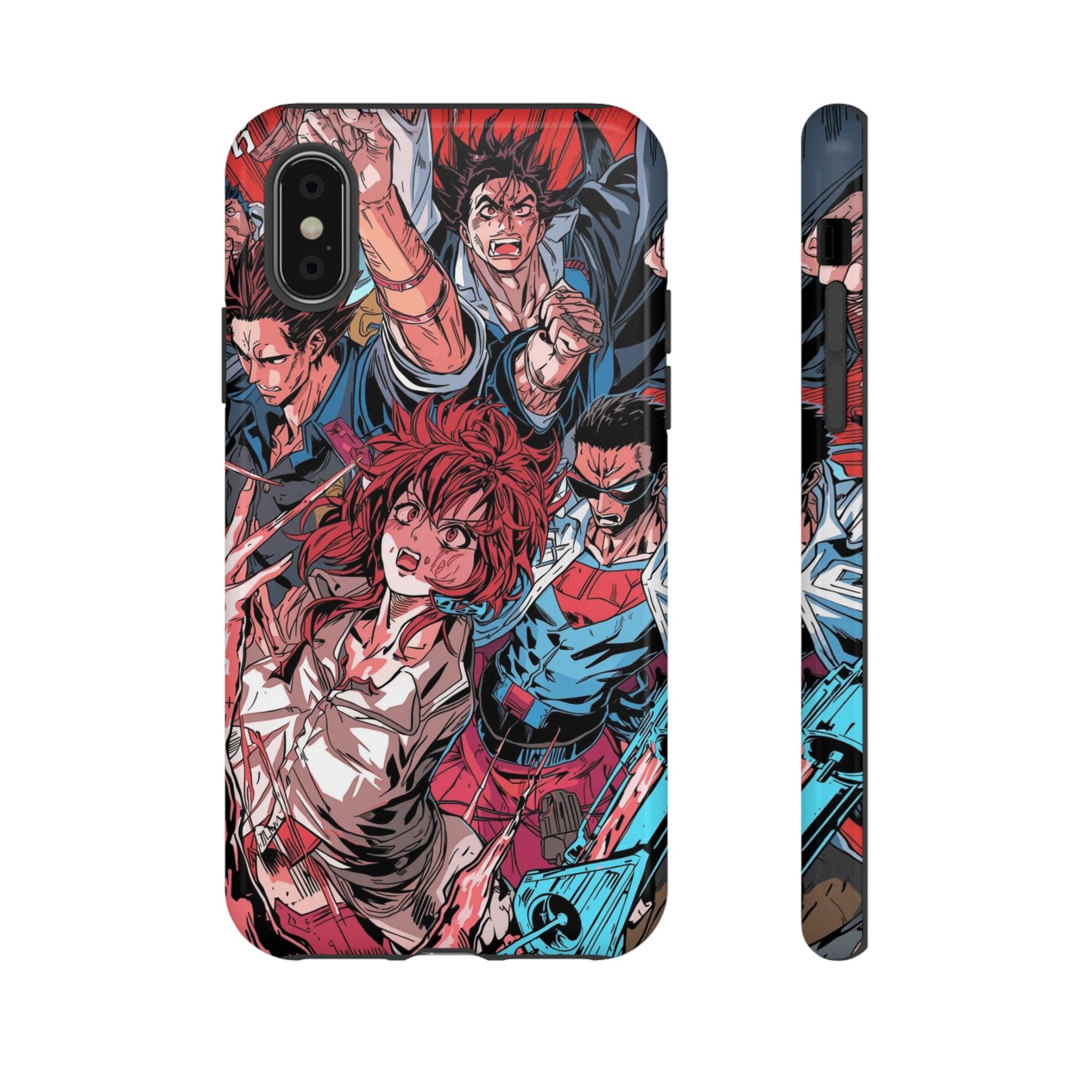 Anime-Inspired Tough Phone Case with Bold Characters
