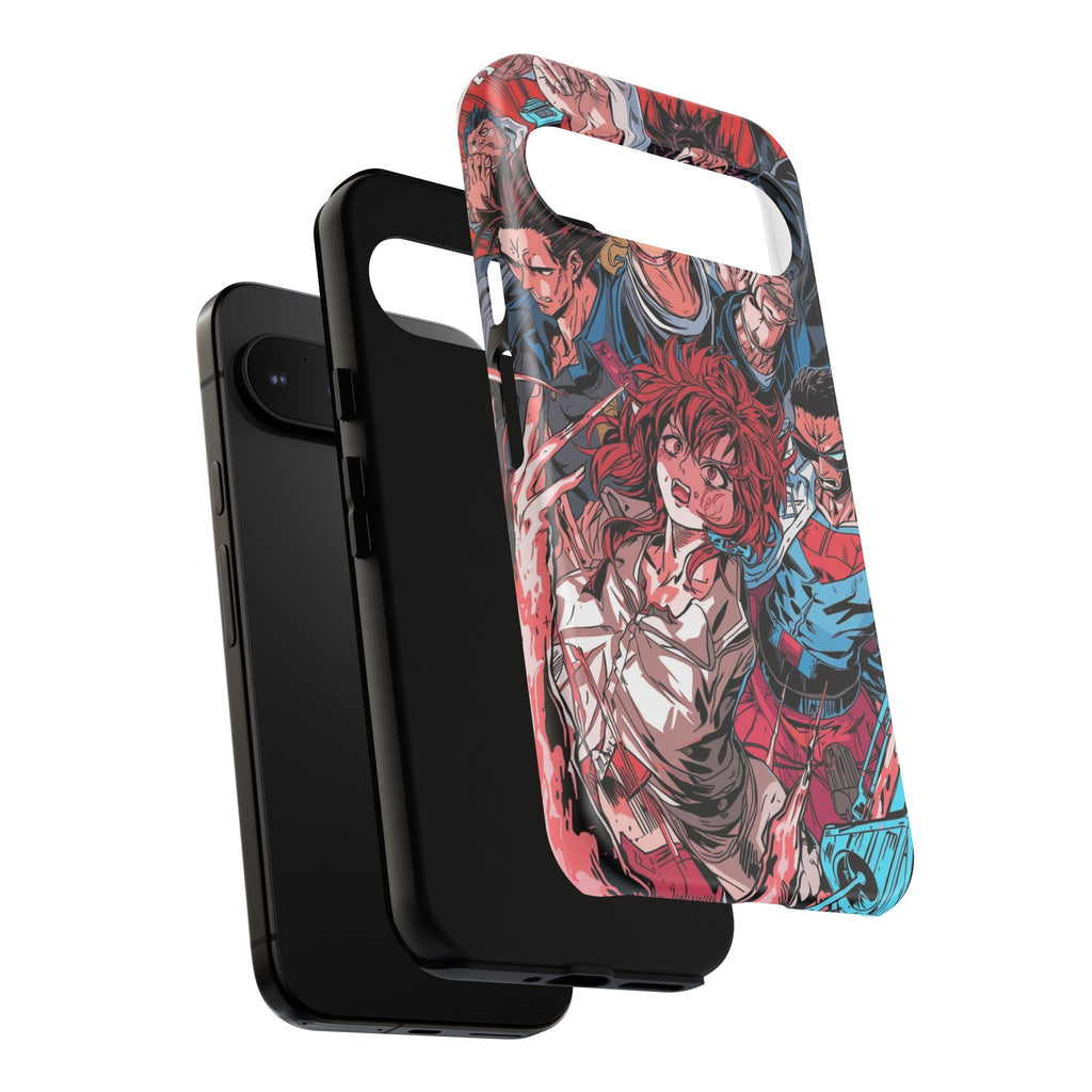 Anime-Inspired Tough Phone Case with Bold Characters
