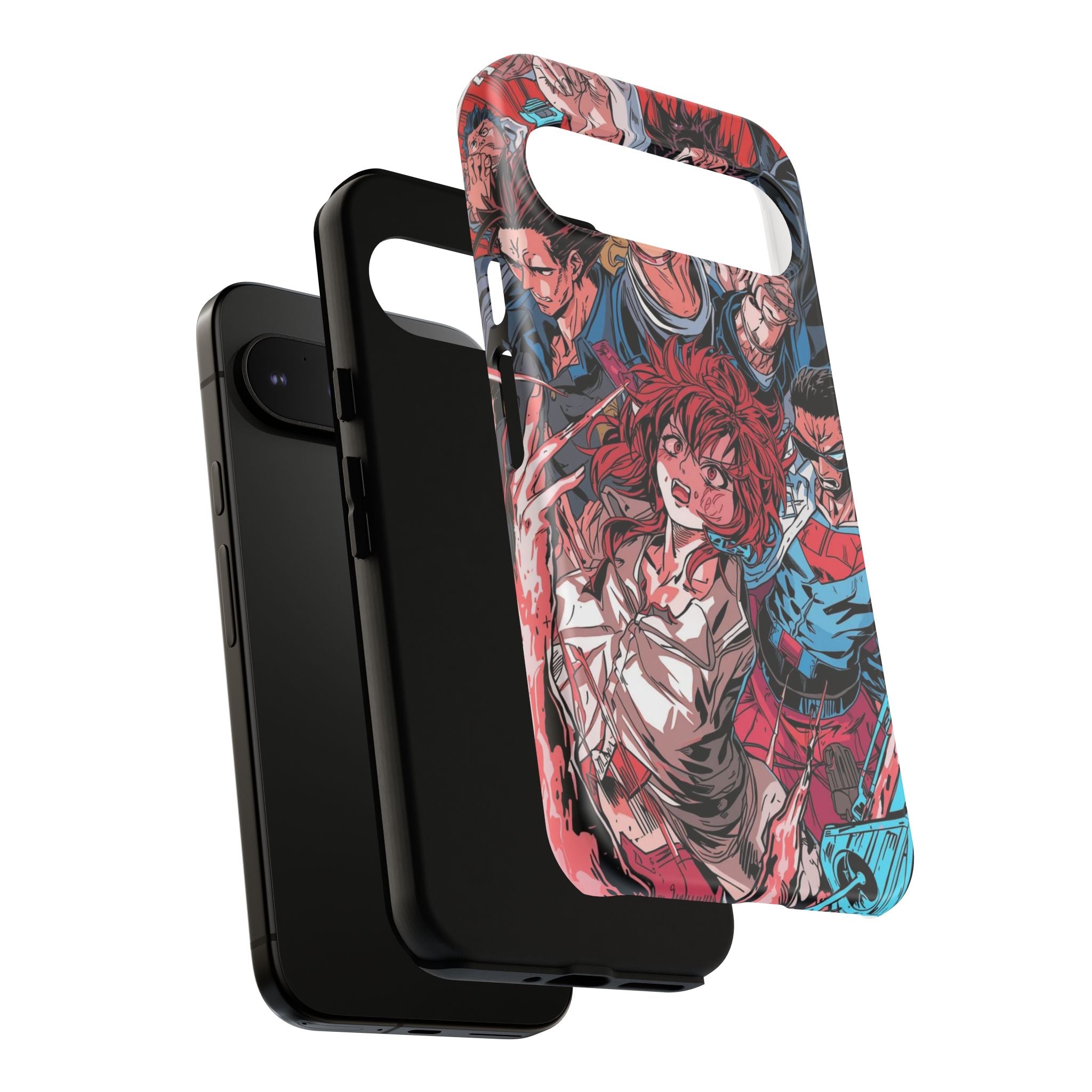 Anime-Inspired Tough Phone Case with Bold Characters