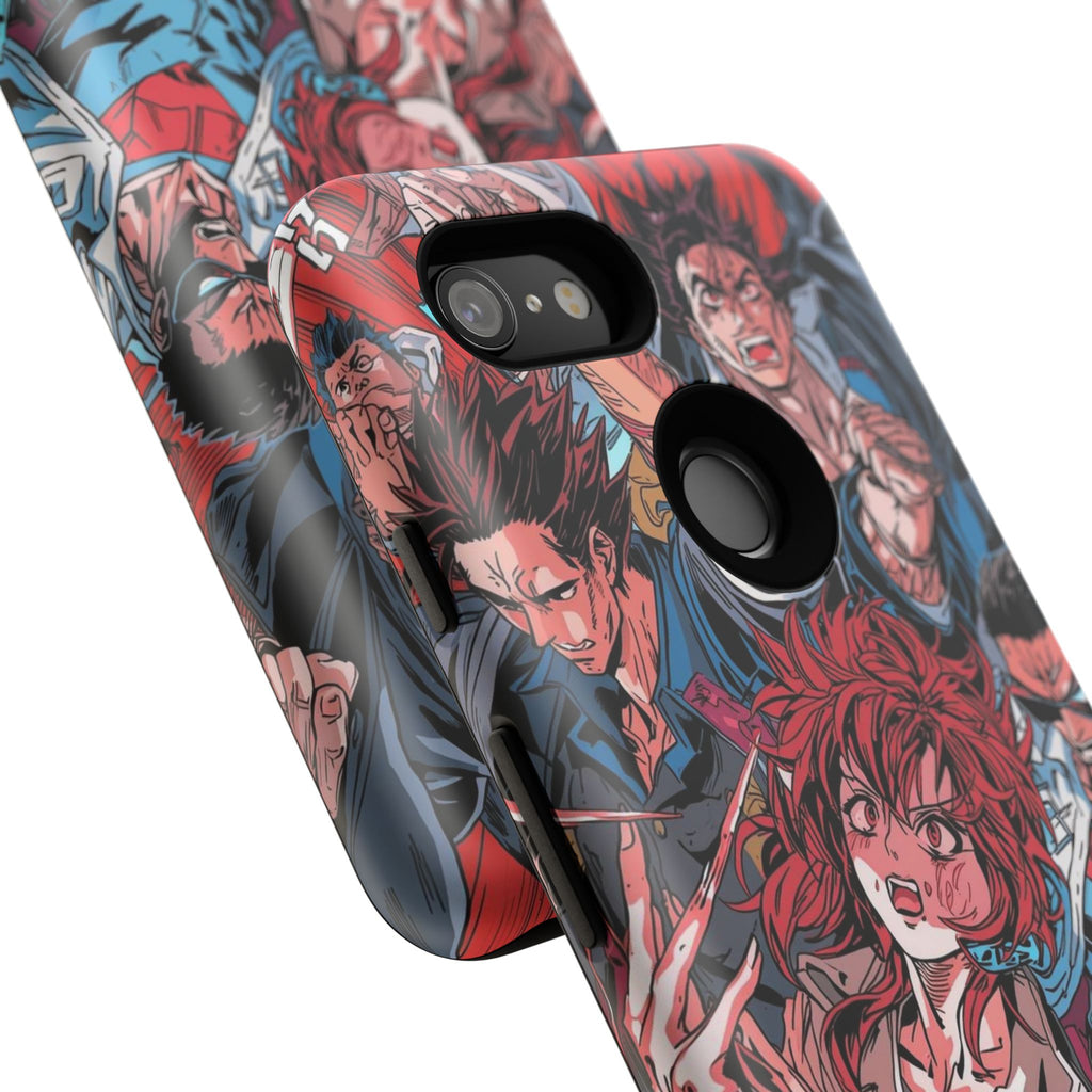 Anime-Inspired Tough Phone Case with Bold Characters