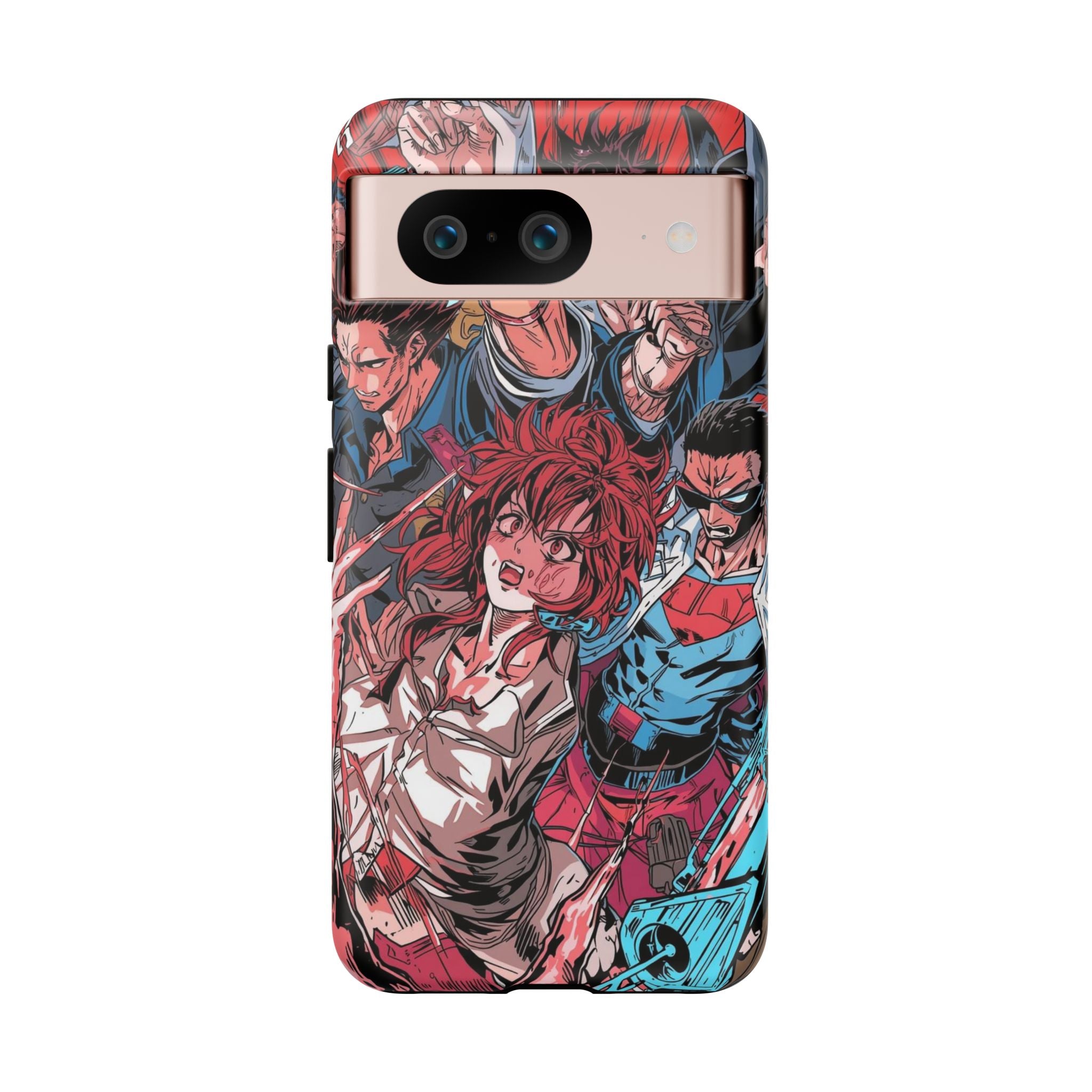 Anime-Inspired Tough Phone Case with Bold Characters