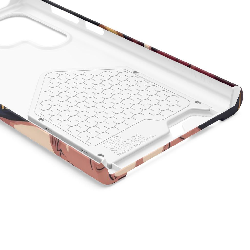 Anime Phone Case with Card Holder - Stylish & Functional Design