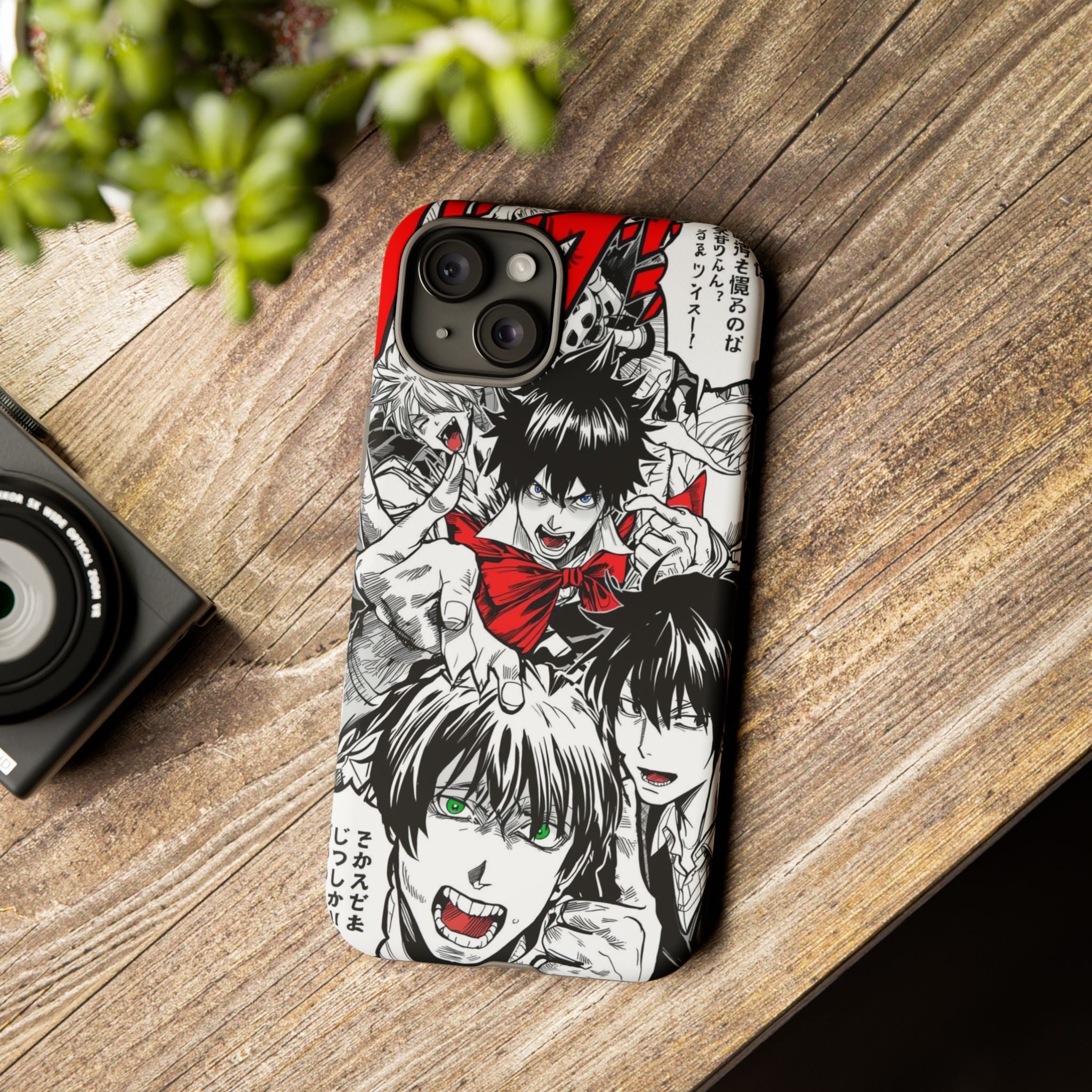 Anime Tough Phone Case with Bold Graphics