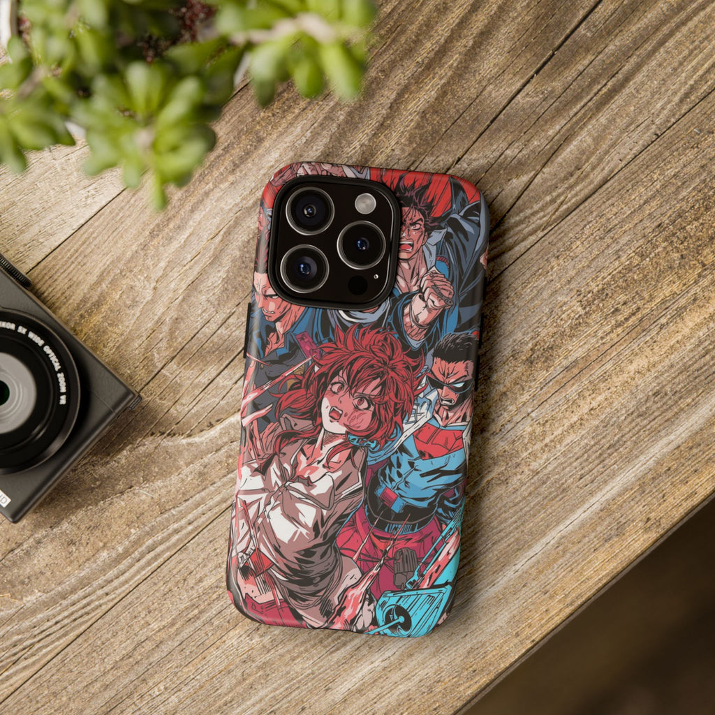 Anime-Inspired Tough Phone Case with Bold Characters