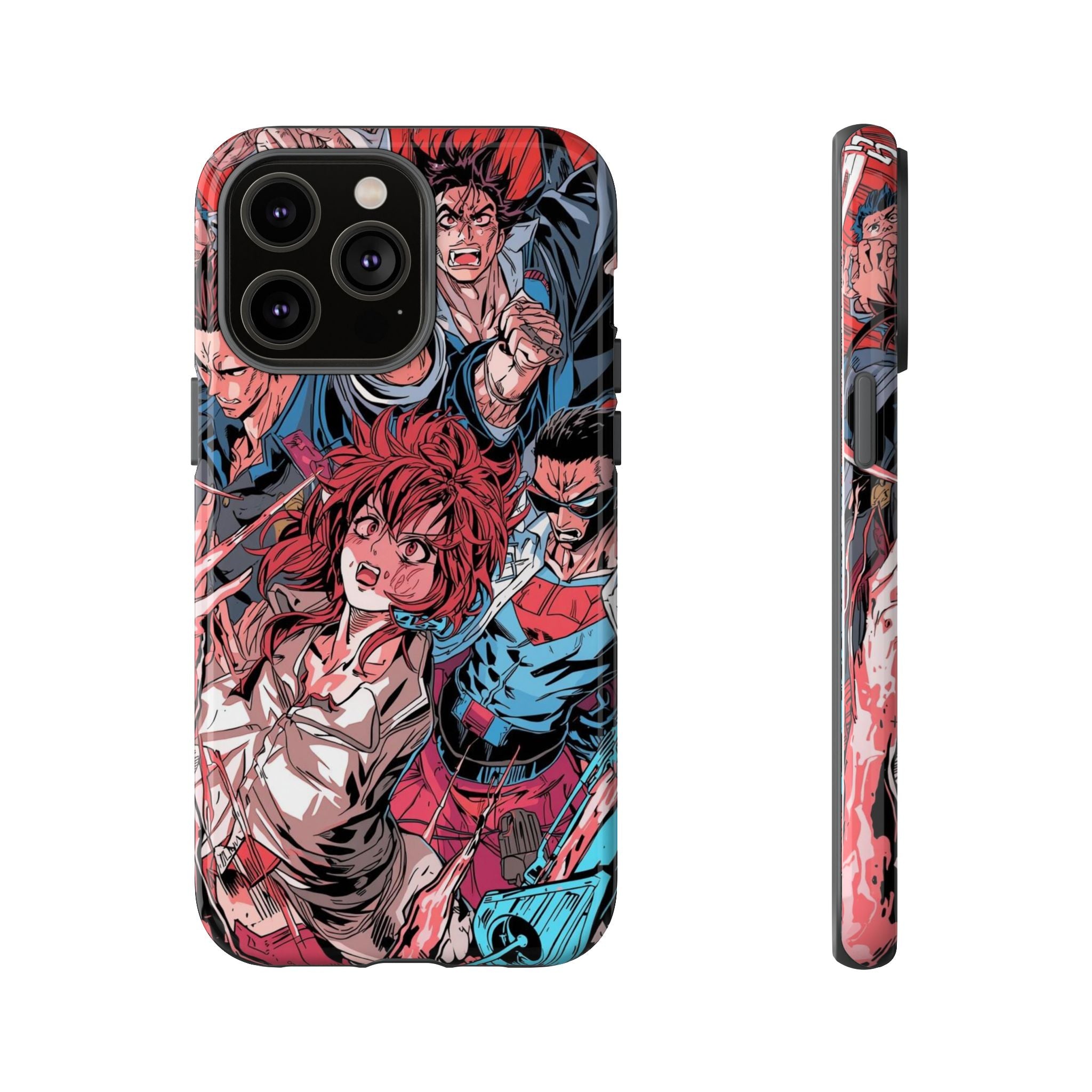 Anime-Inspired Tough Phone Case with Bold Characters