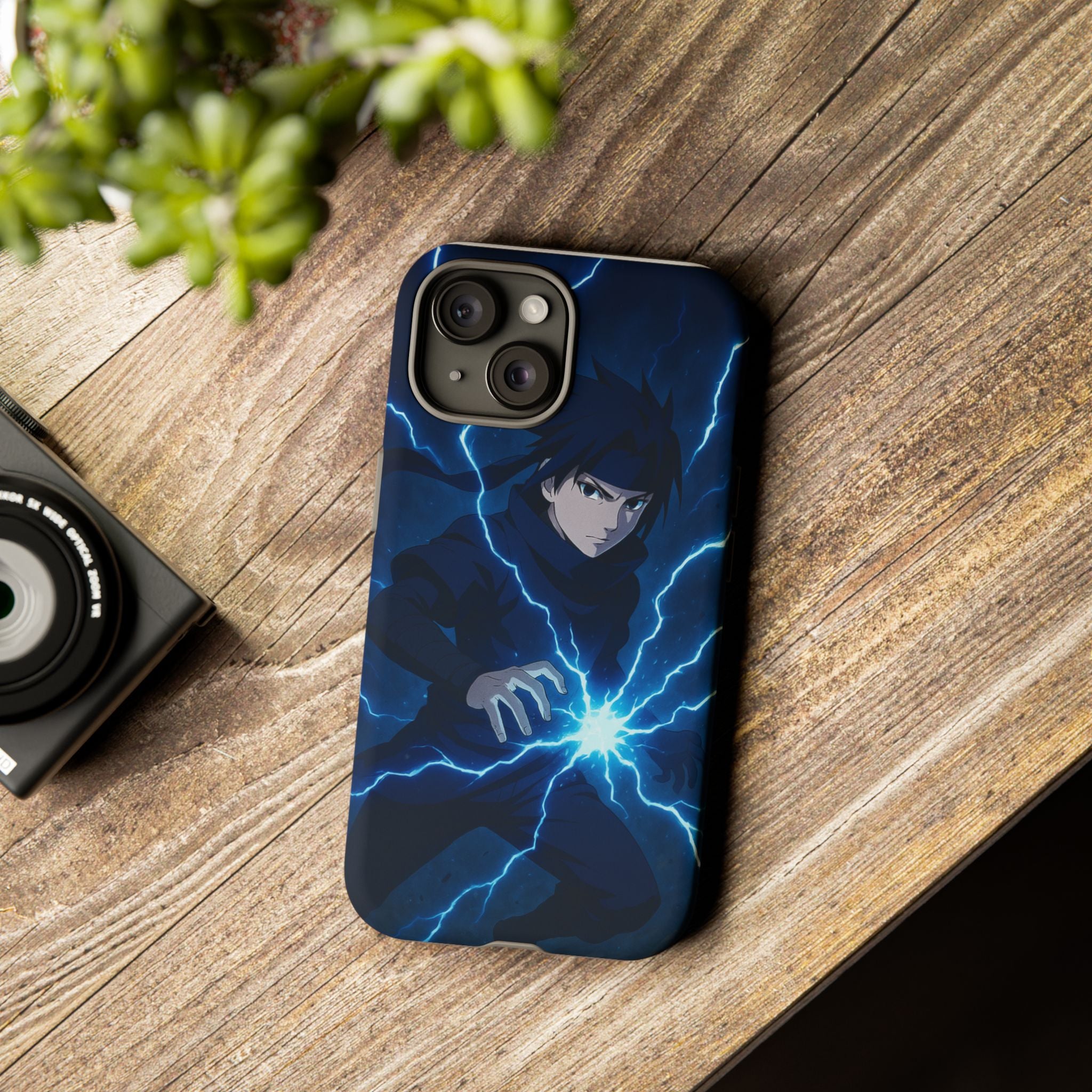 Anime Lightning Phone Case for Sasuke Fans