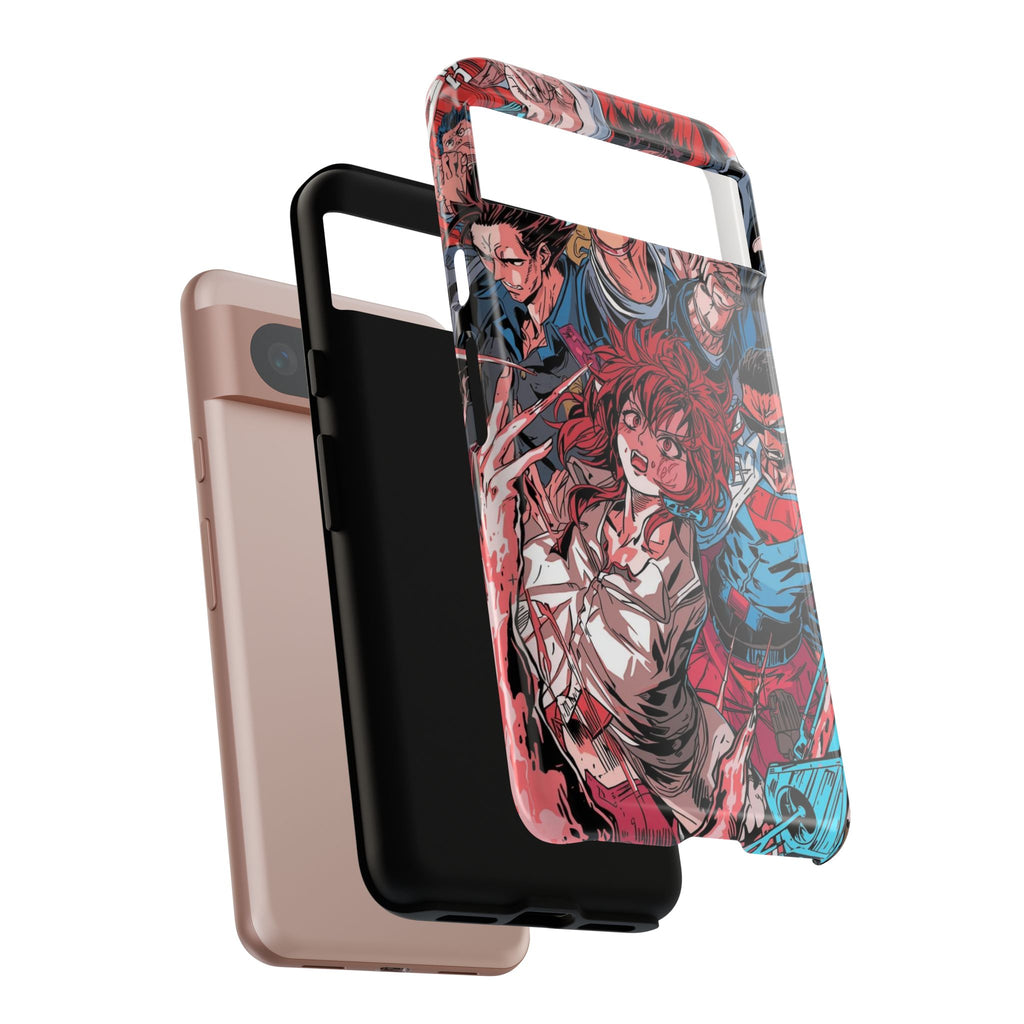 Anime-Inspired Tough Phone Case with Bold Characters