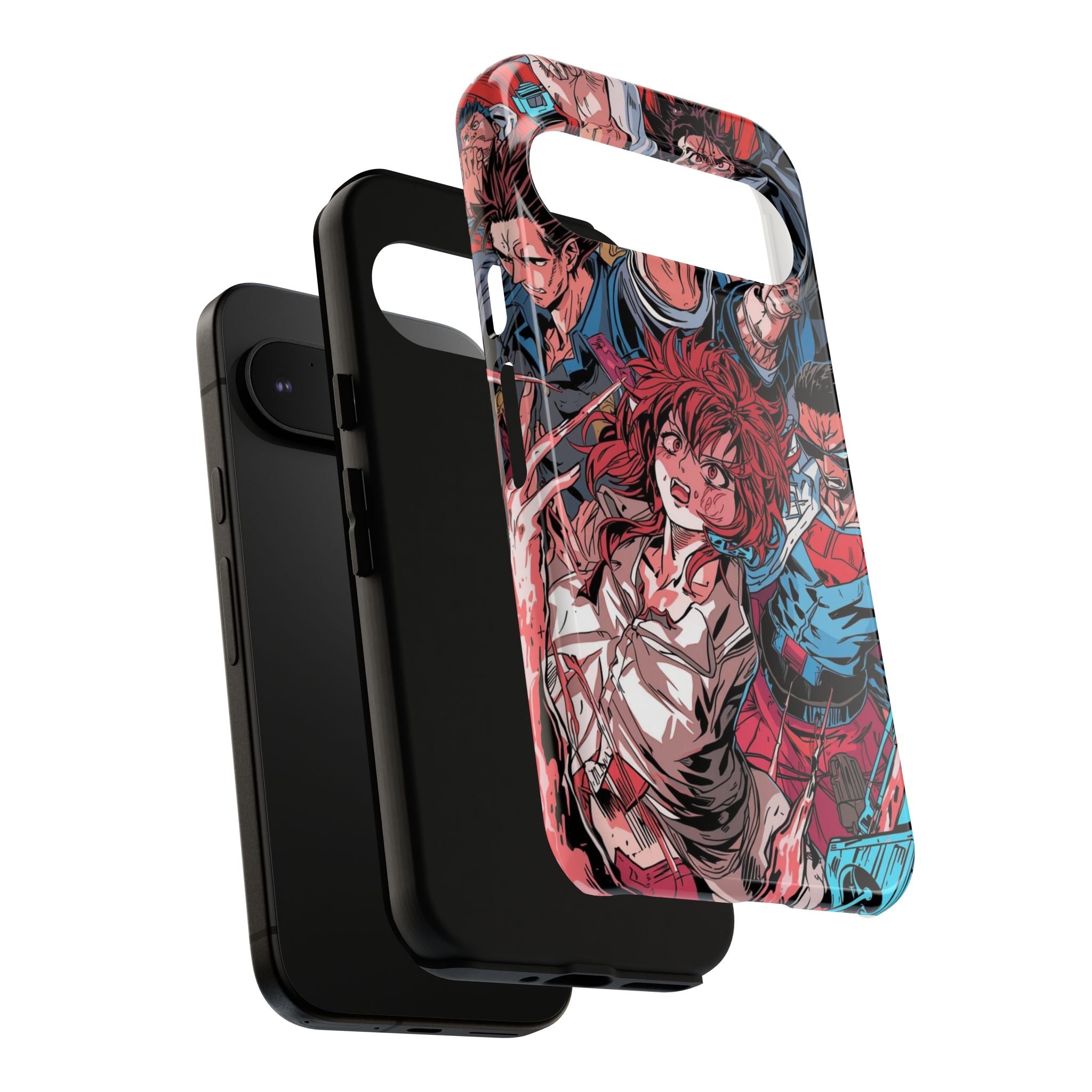 Anime-Inspired Tough Phone Case with Bold Characters