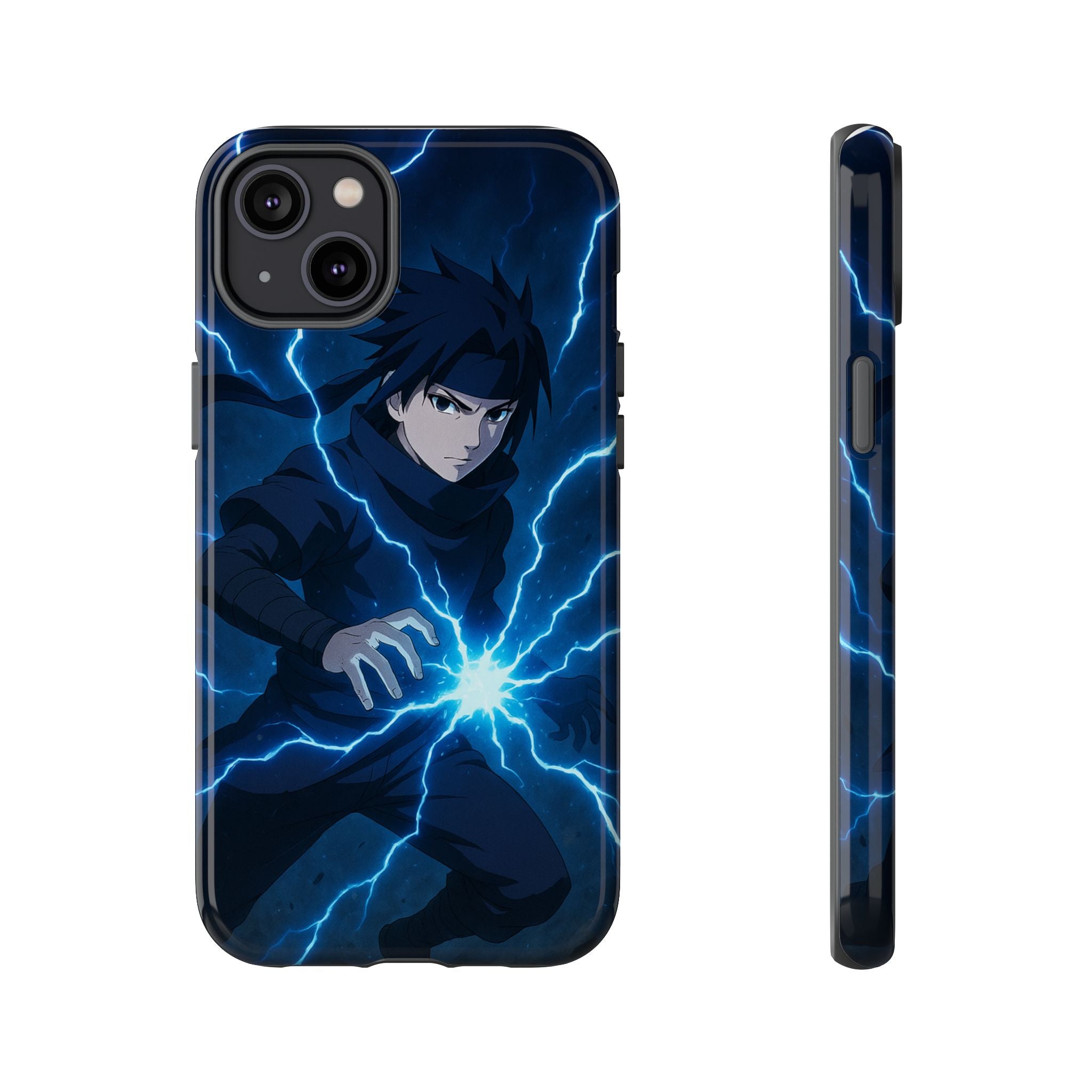 Anime Lightning Phone Case for Sasuke Fans