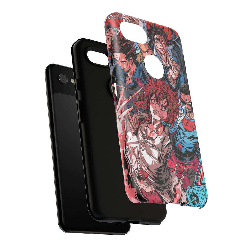 Anime-Inspired Tough Phone Case with Bold Characters