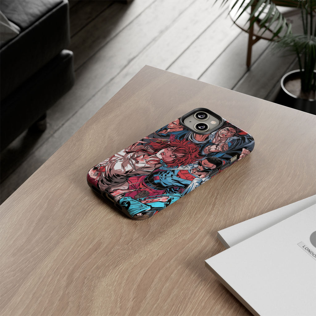 Anime-Inspired Tough Phone Case with Bold Characters
